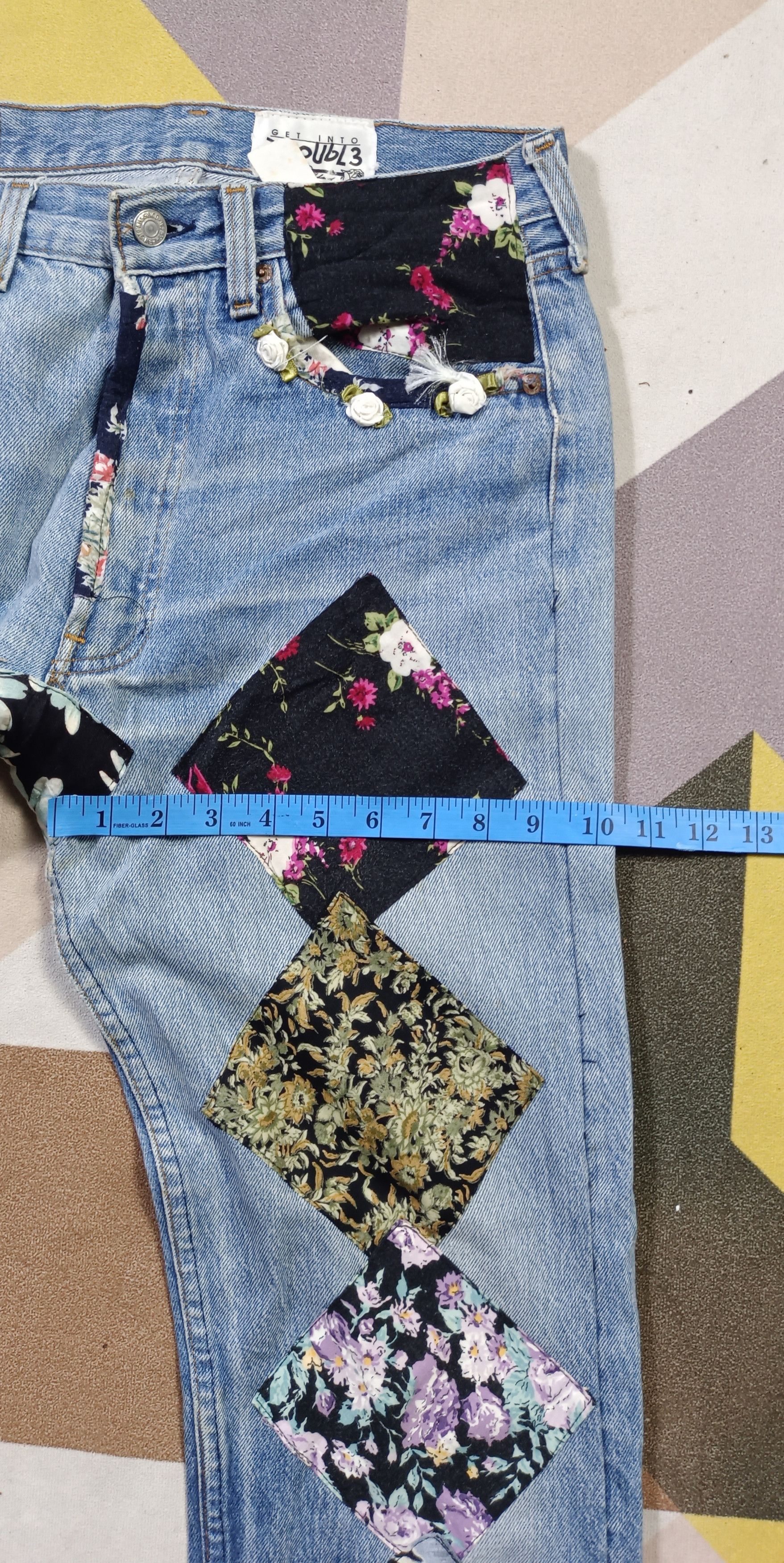 Levi's Levi's "Get Into Troubl 3" Patch Work Denim Size 30" / US 8 / IT 44 - 16 Thumbnail