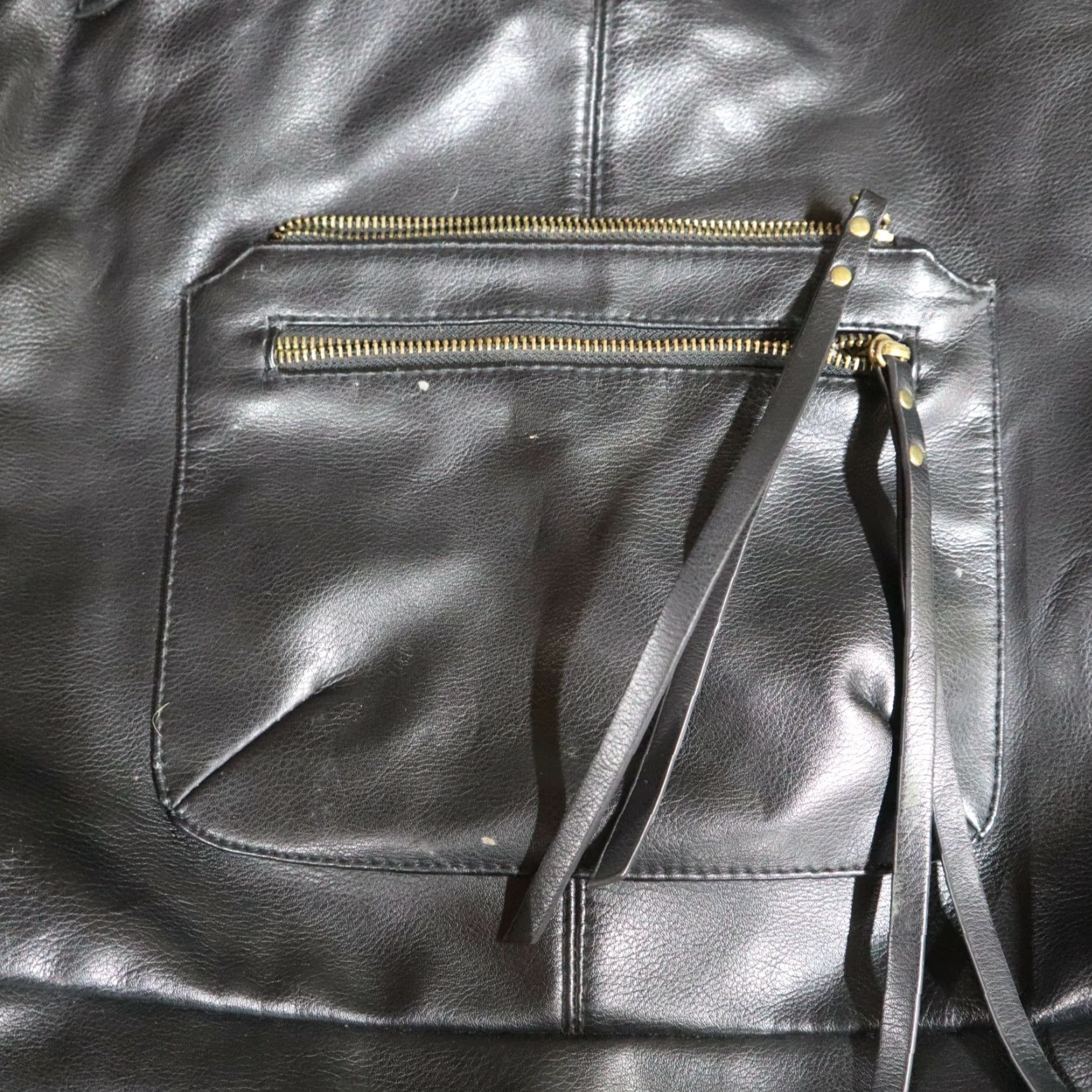 Steve Madden Steve Madden Black Flex Leather Zip Hobo Flap Tote Shoulder Bag Purse Size ONE SIZE - 3 Thumbnail