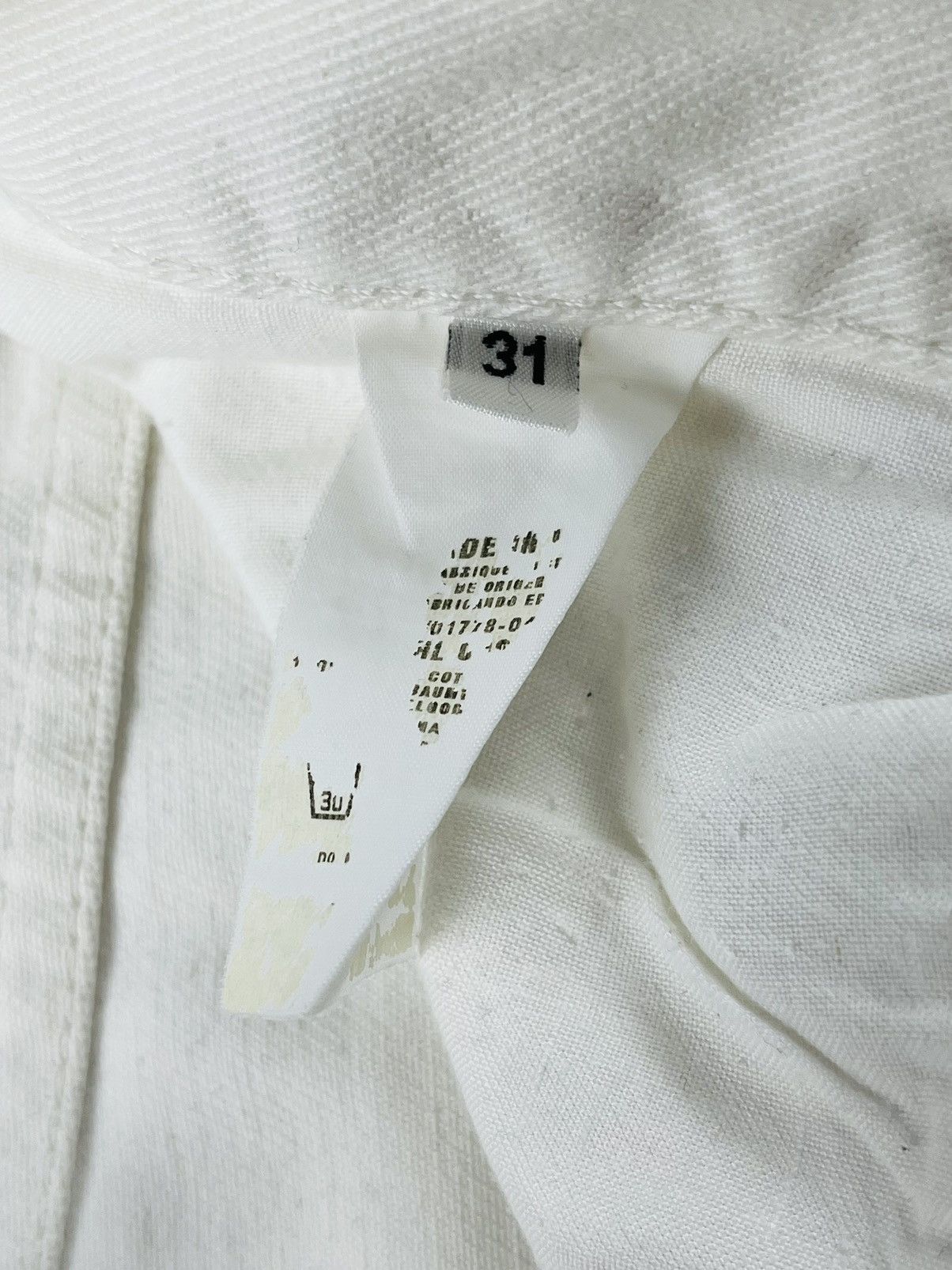 Helmut Lang SS99 Helmut Lang White Painter Denim Jeans Size US 31 - 7 Thumbnail