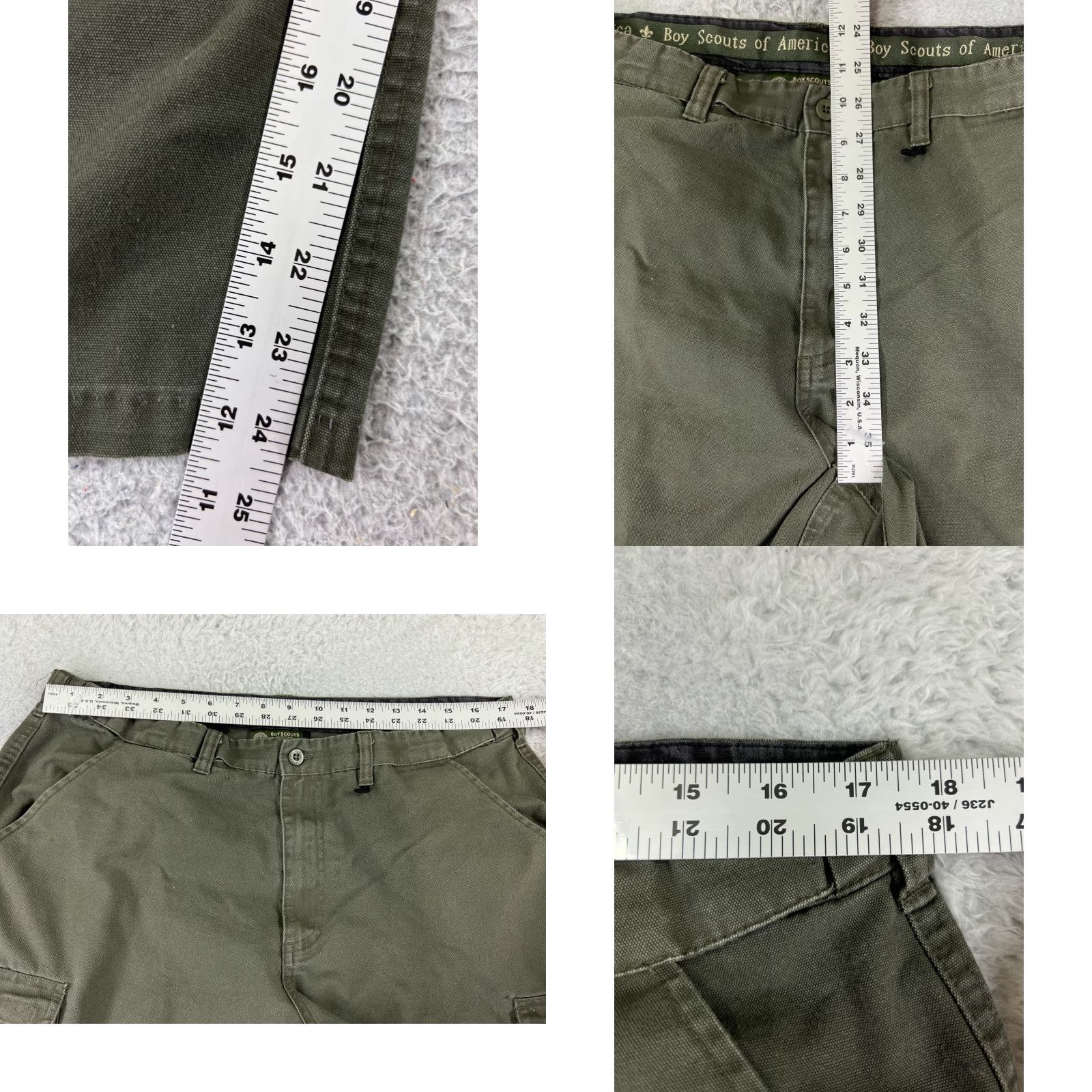 Vintage VINTAGE Boy Scouts of America Cargo Pants Adult Medium Green Military 38x24 Uniform Size US 38 / EU 54 - 8 Thumbnail