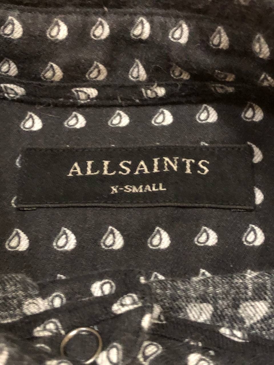 Allsaints Vintage Allsaints black print shirt crazy Y2K streetwear Size US XS / EU 42 / 0 - 2 Thumbnail