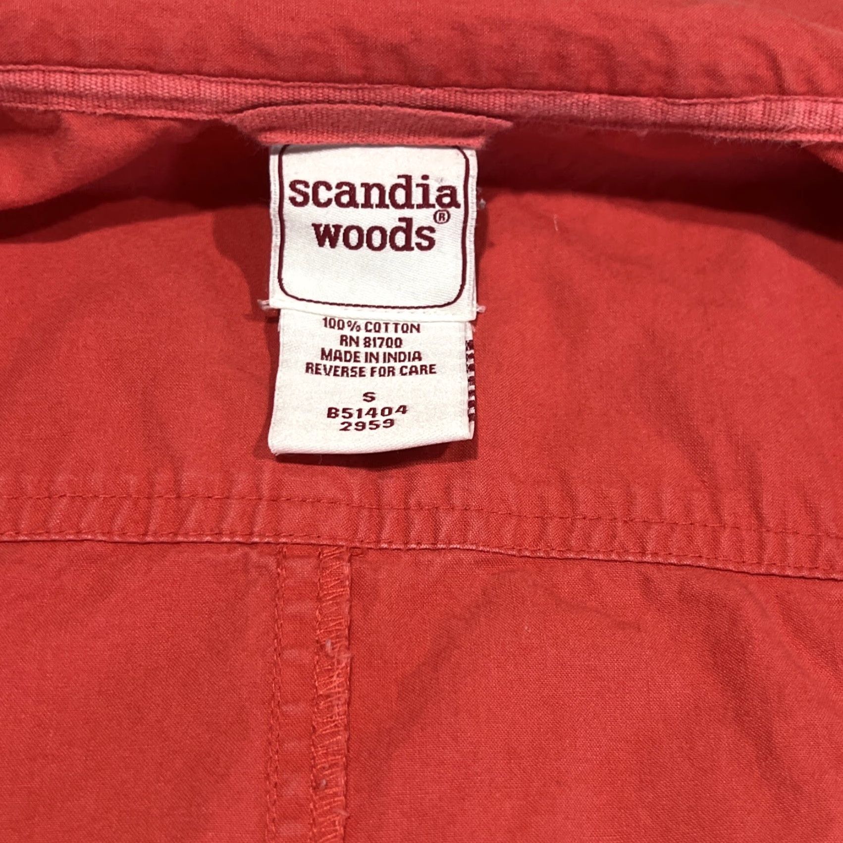 Vintage VINTAGE Scandia Woods Travel Best Vest Women’s Small Red Twill Zip Pockets Cotton Summer Spring Mid-Length Sleeveless Pockets Zipper Snaps Womens Size S / US 4 / IT 40 - 7 Thumbnail