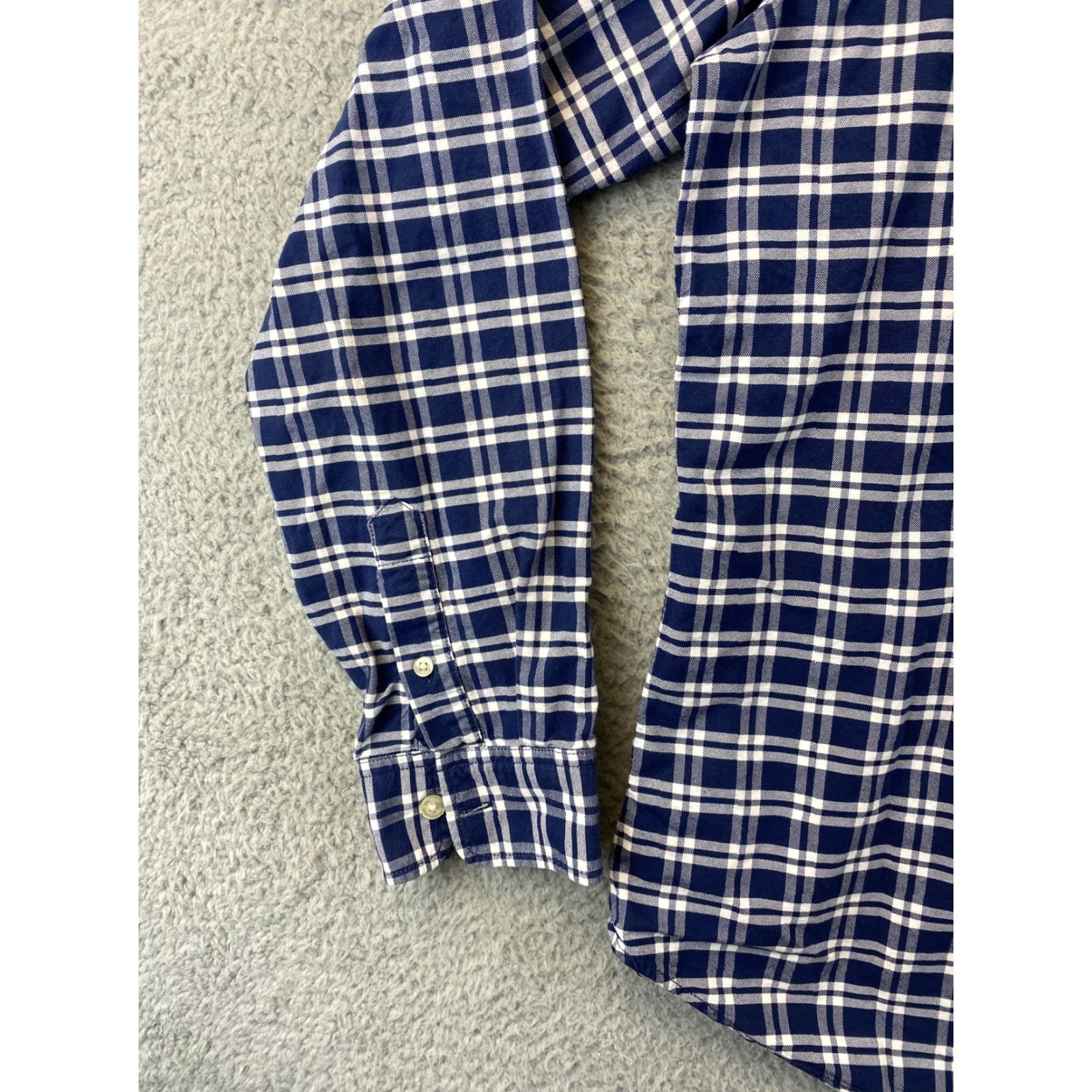 Gap Gap Shirt Men Large Blue Check Plaid Pocket Button-Up Casual Dress Shirt (Regular) Size US L / EU 52-54 / 3 - 5 Thumbnail