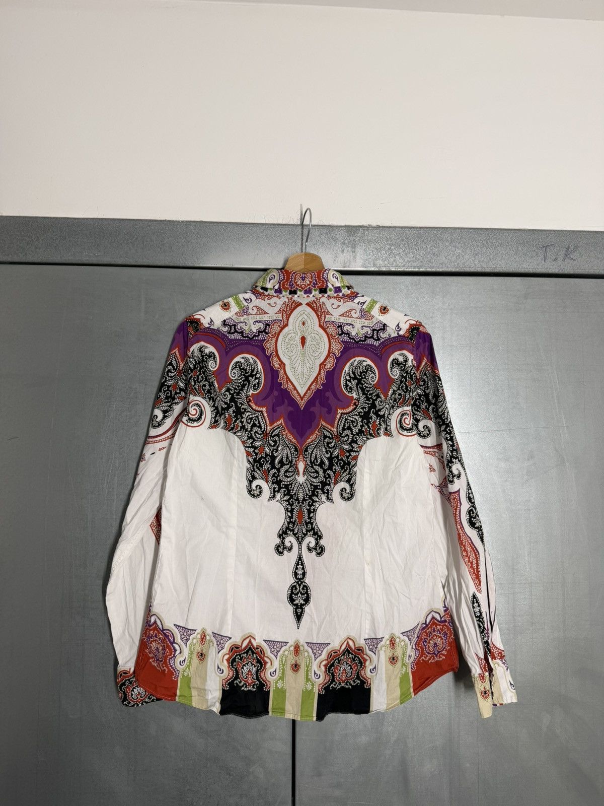 Etro Etro Overprinted Cotton Shirt Buttons Up Size US M / EU 48-50 / 2 - 10 Thumbnail