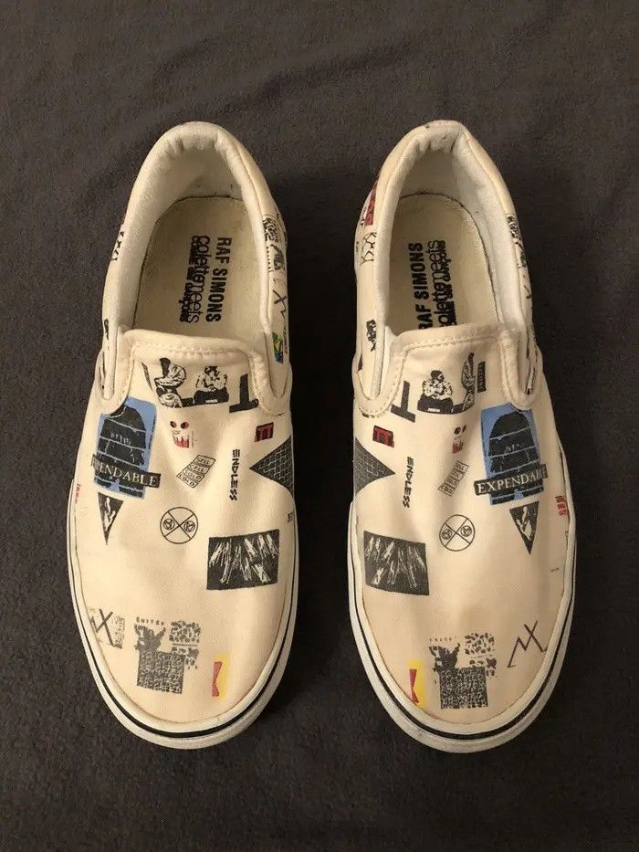 Colette rare 2005 Raf Simons Comme des Garcons Colette Consumed Vans Size US 9 / EU 42 - 1 Thumbnail