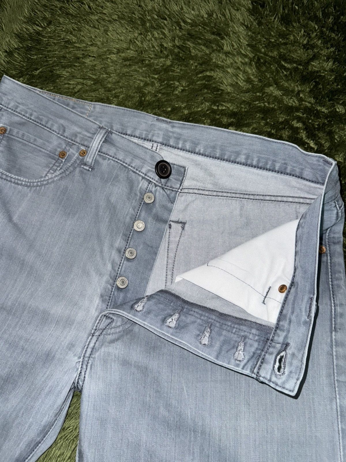 Levi's [W34/L34] Levi’s 501 Cotton Blend Leather Patch Denim Pants Size US 34 / EU 50 - 3 Thumbnail