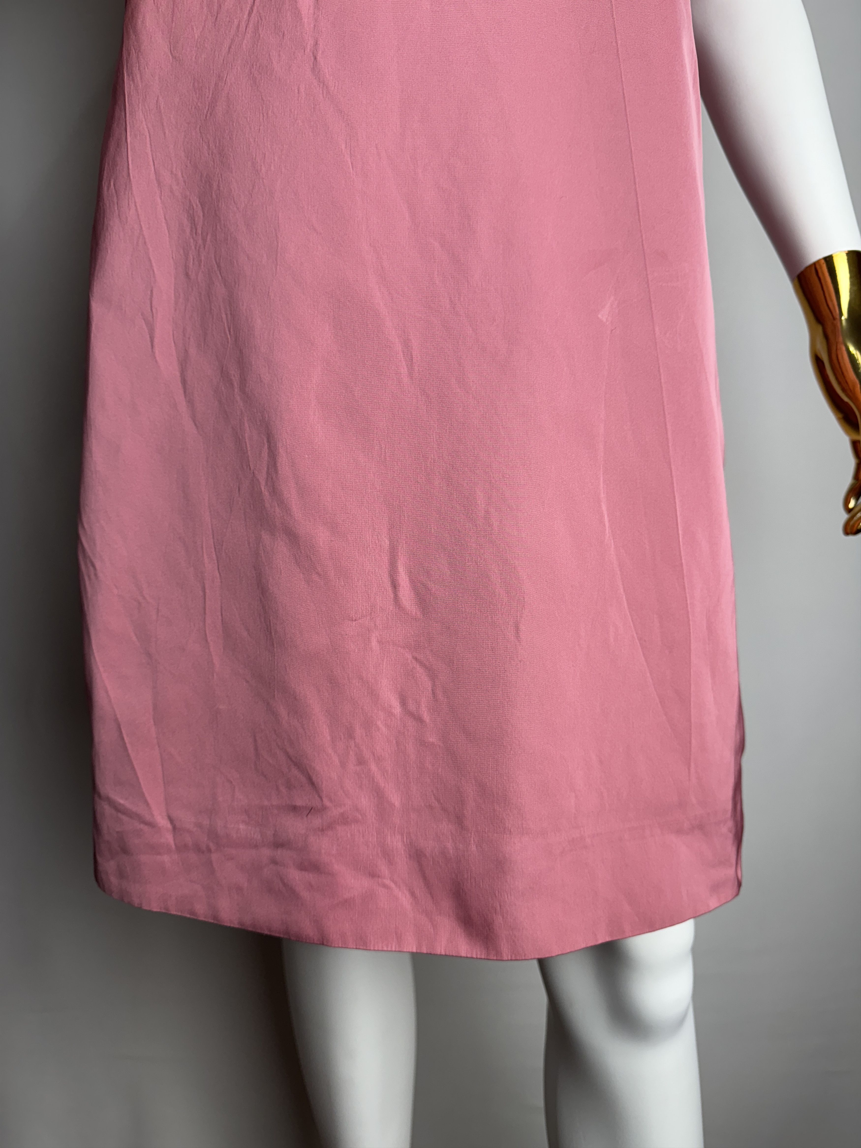 Max Mara × Weekend Max Mara 'S MAX MARA women’s pink short sleeve dress Size L / US 10 / IT 46 - 8 Thumbnail