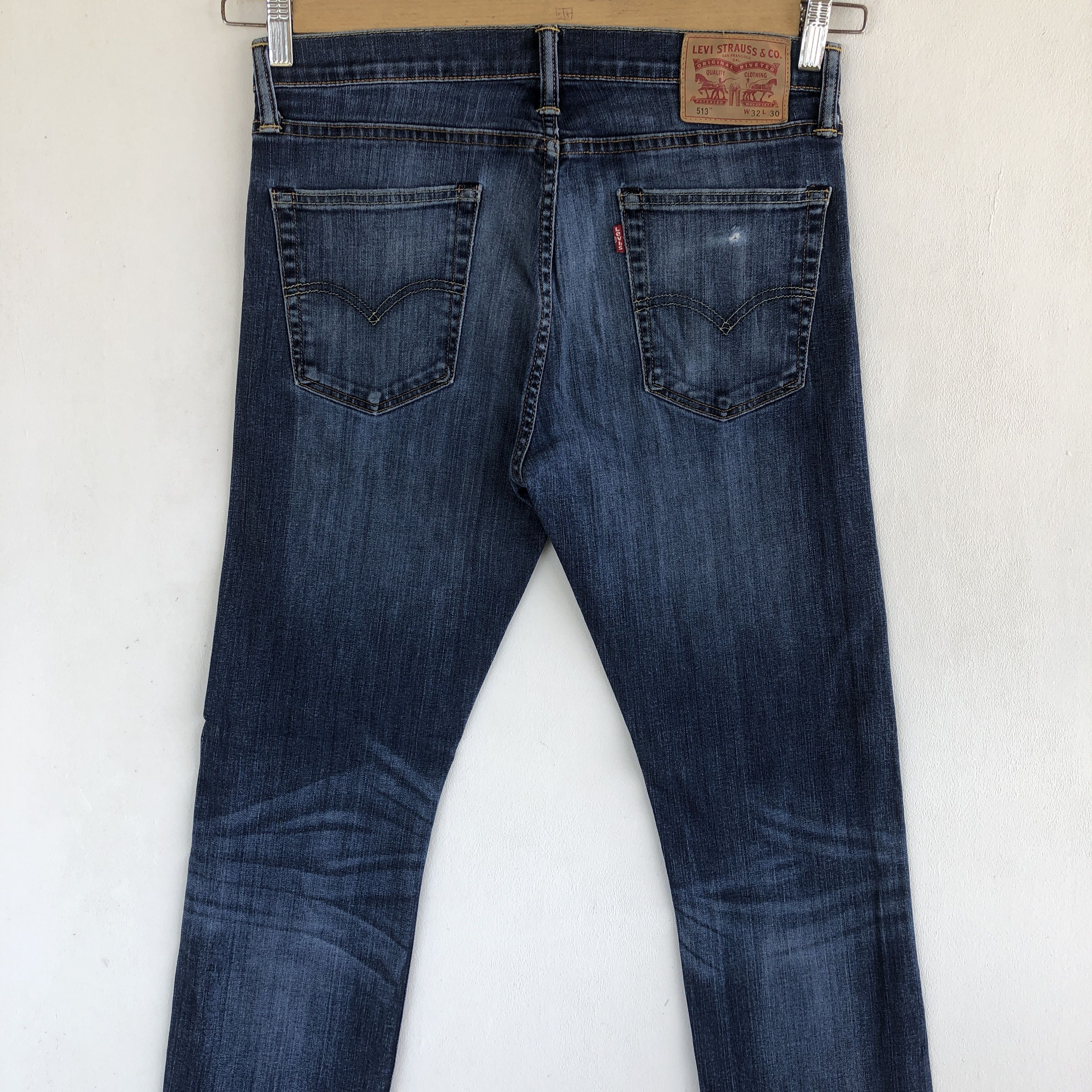 Levi's Vintage Y2K Levis Distressed Jeans Levi's 513 Faded Denim Size US 30 / EU 46 - 4 Thumbnail