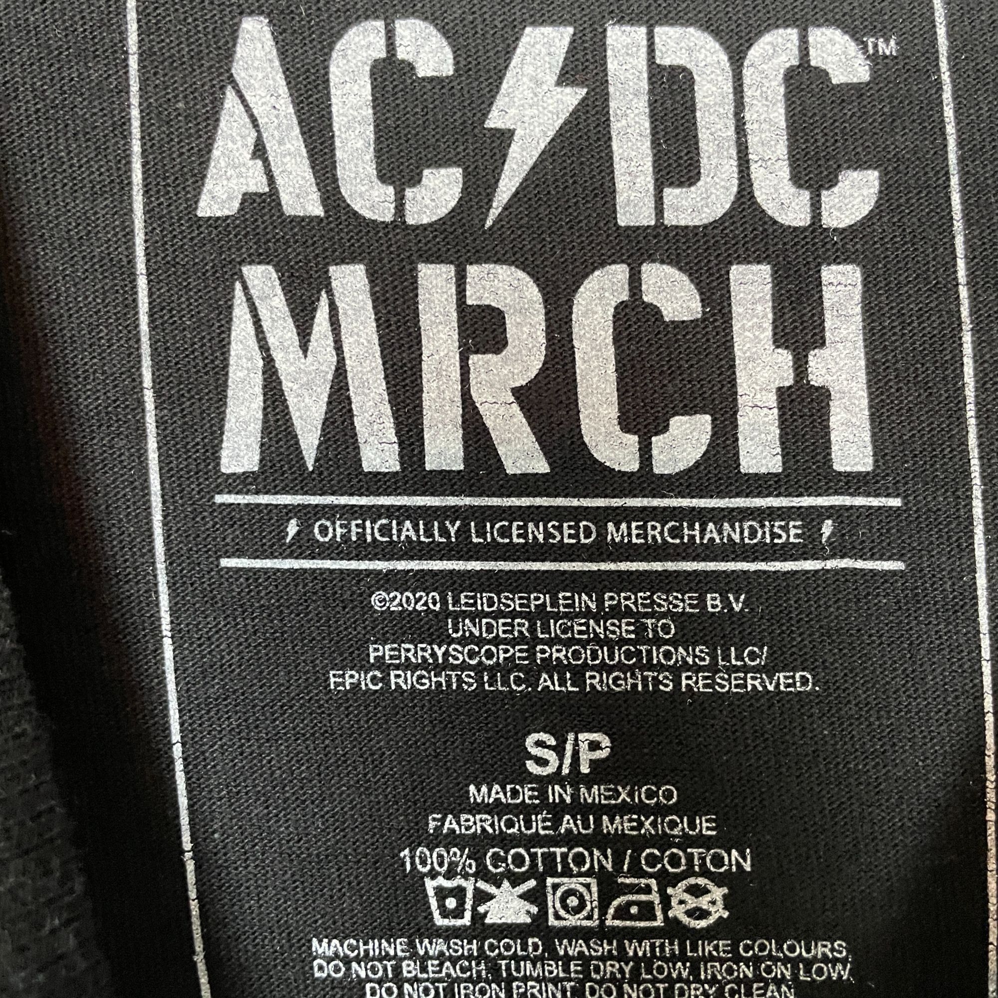 AC/DC AC/DC Rock Graphic T-shirt size Small Size US S / EU 44-46 / 1 - 2 Thumbnail