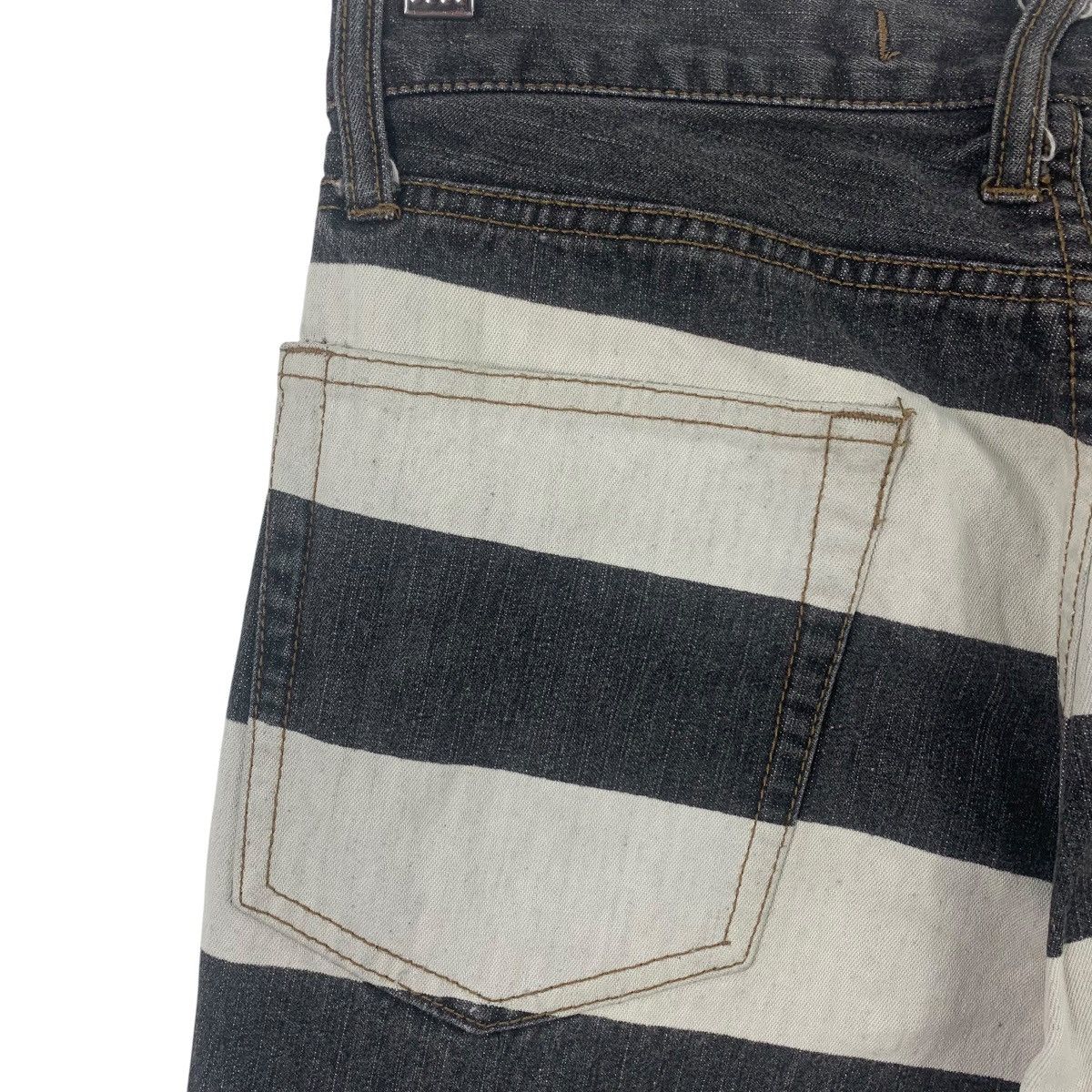 Japanese Brand PPFM prisoner stripe pants Size 28" / US 6 / IT 42 - 17 Thumbnail