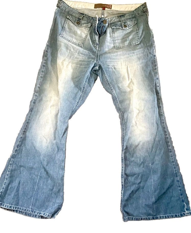 Designer × Vintage Stunning vintage 80s flare jeans 16S UK Size 34" / US 12 / IT 48 - 1 Thumbnail
