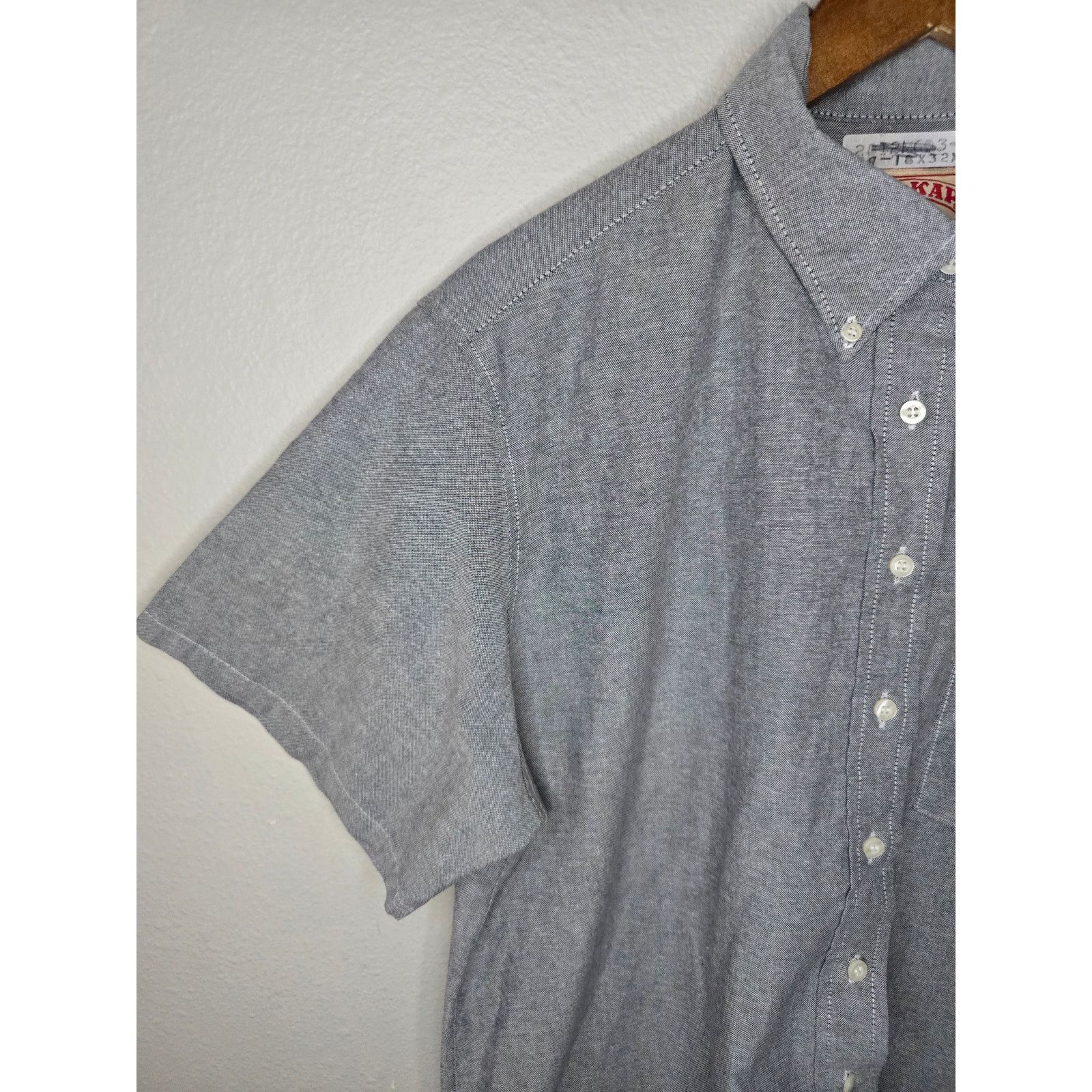Vintage Red Kap Short Sleeve Button Down XL Gray Workwear Shirt Size US XL / EU 56 / 4 - 5 Thumbnail