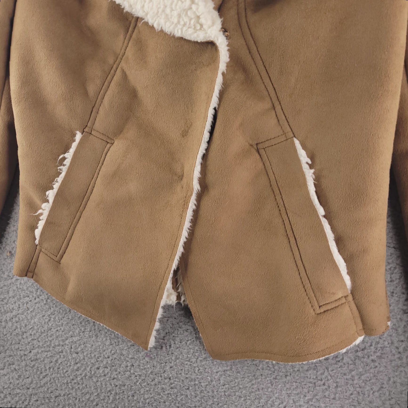 Guess VINTAGE Guess Jacket Womens XS Faux Suede Sherpa Jacket Size XS / US 0-2 / IT 36-38 - 3 Thumbnail
