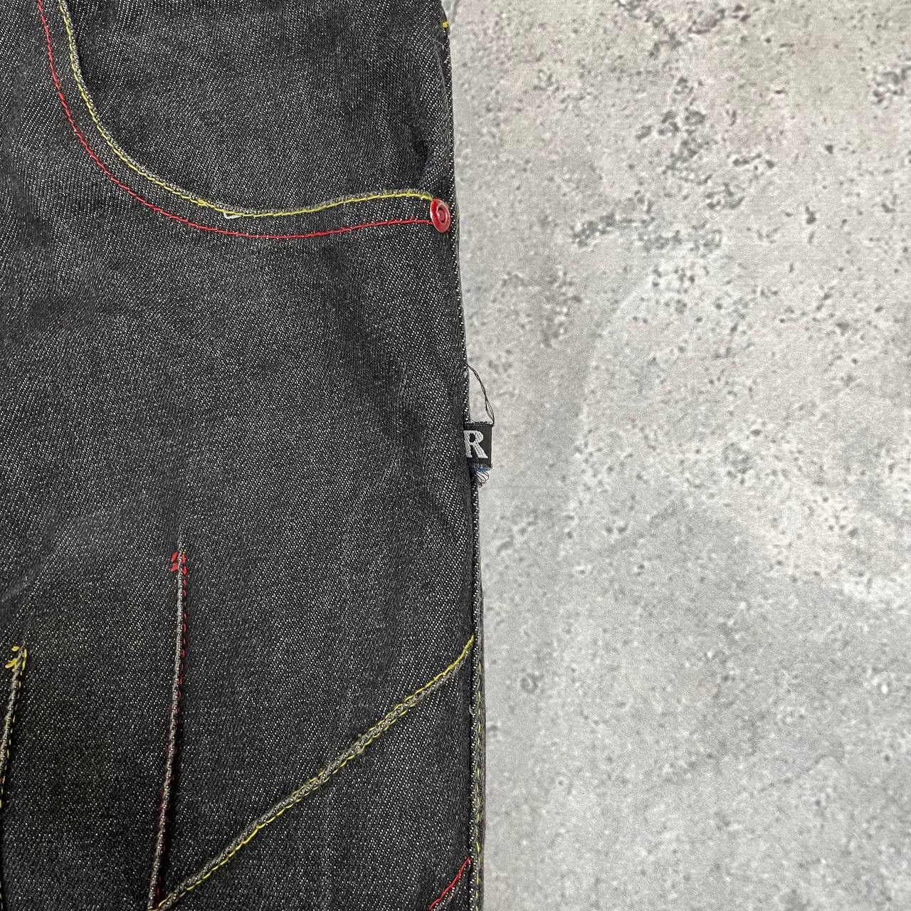 Japanese Brand × Vintage Vintage 2000s Raw Blue Rap Hip Hop Jeans Gray Size 34 Size US 34 / EU 50 - 11 Thumbnail