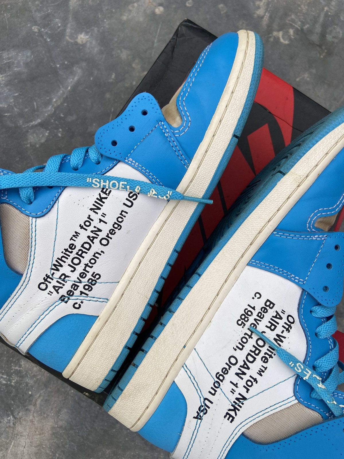 Nike AIR JORDAN 1 X OFF WHITE NRG Size US 7.5 / EU 40-41 - 10 Thumbnail