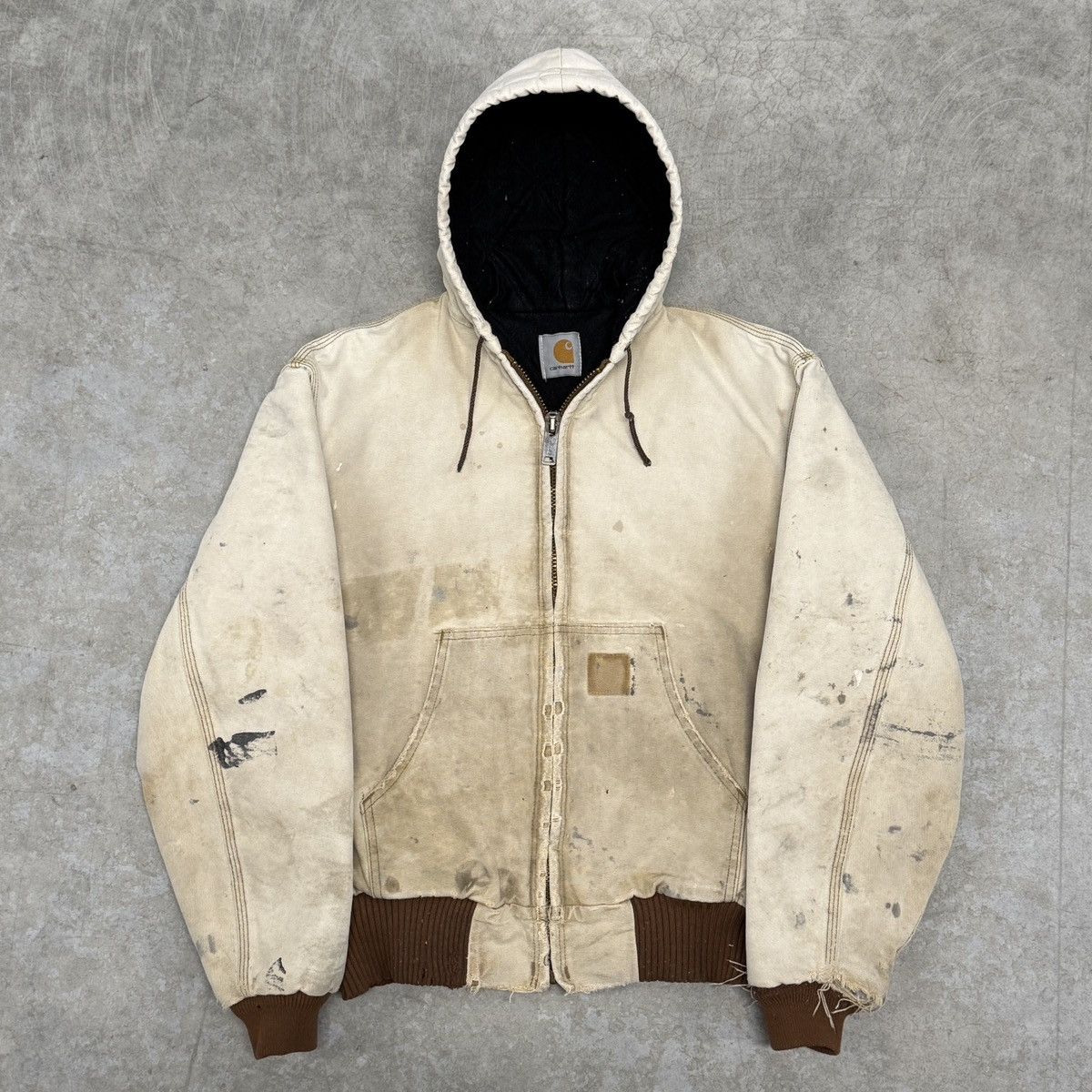 Carhartt Vintage Carhartt Jacket Thrashed Faded Size US S / EU 44-46 / 1 - 2 Thumbnail