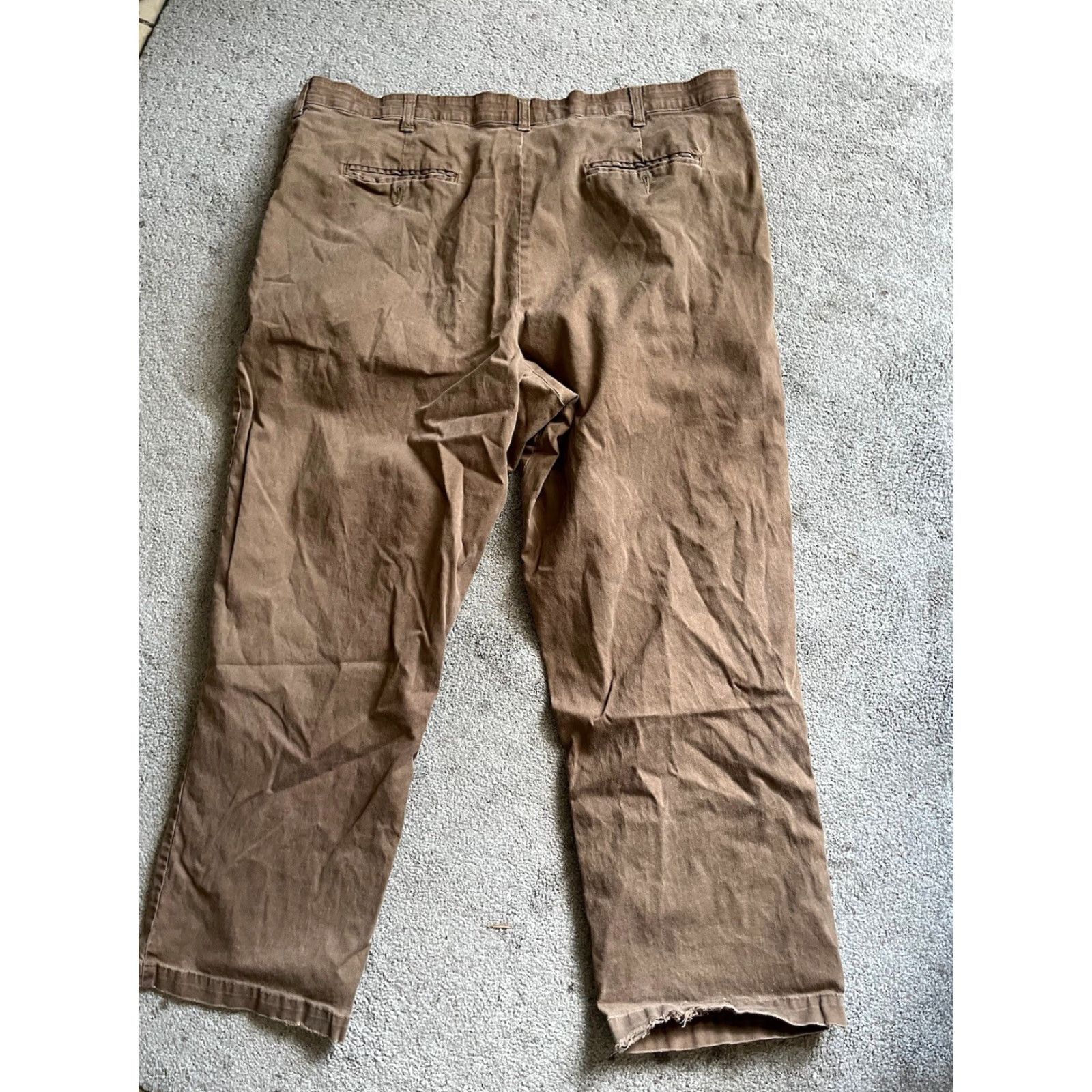 Dockers DOCKERS Pants Khakis Flat Front 100% Cotton Mens 40 Regular 29in Brown Leather D3 Classic Khaki Mens Size US 40 / EU 56 - 3 Thumbnail