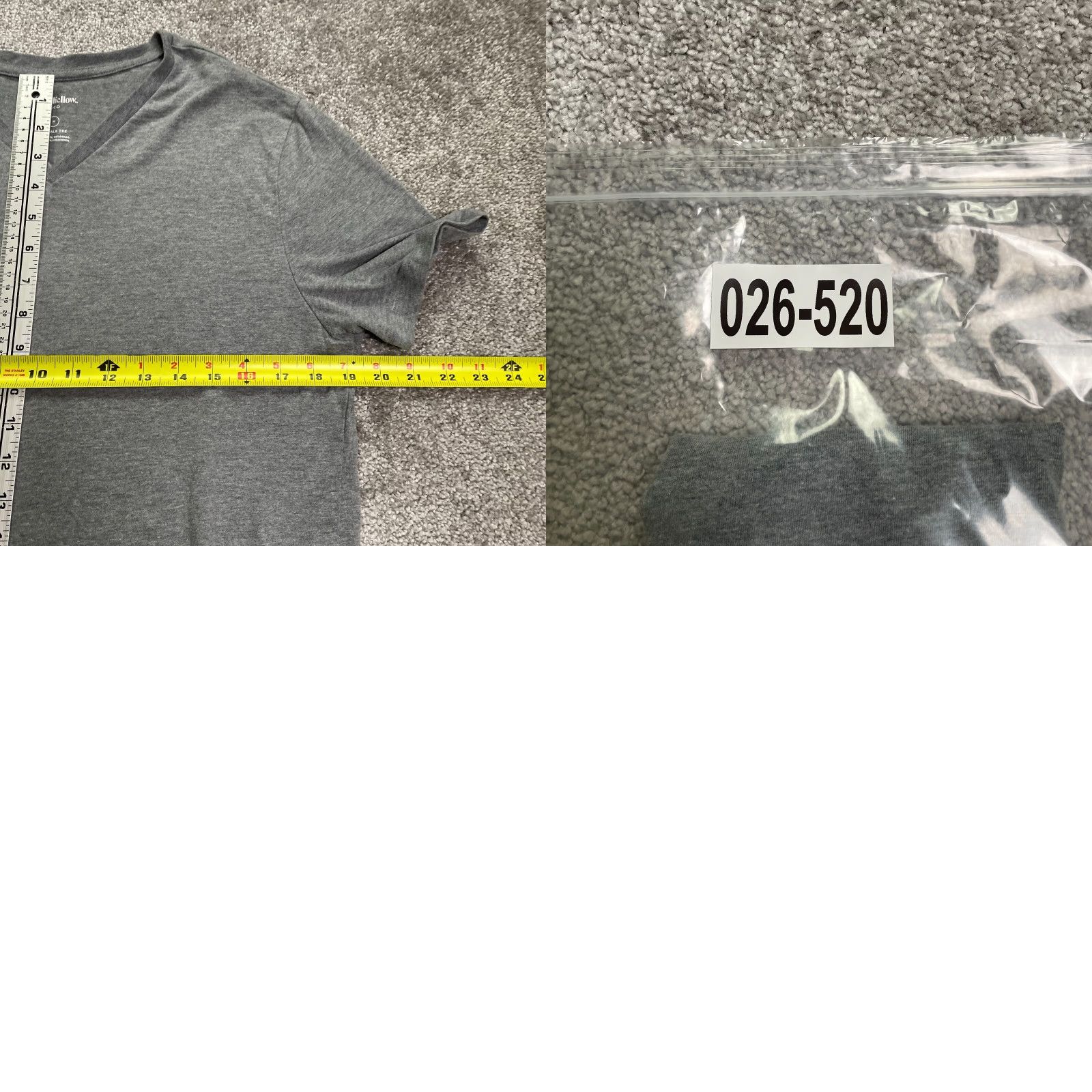 Vintage Goodfellow & Co Gray Cotton V-Neck T-Shirt Mens Small Casual Classic Size US S / EU 44-46 / 1 - 8 Thumbnail