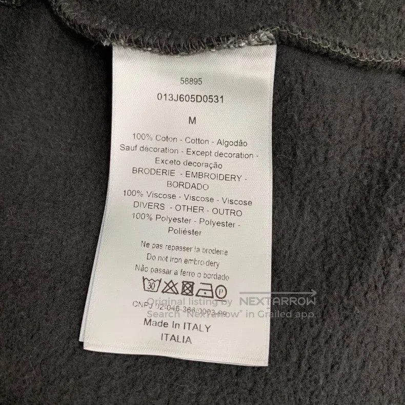 Dior Dior Dark green floral letter embroidery cotton hooded dra Size US M / EU 48-50 / 2 - 7 Thumbnail