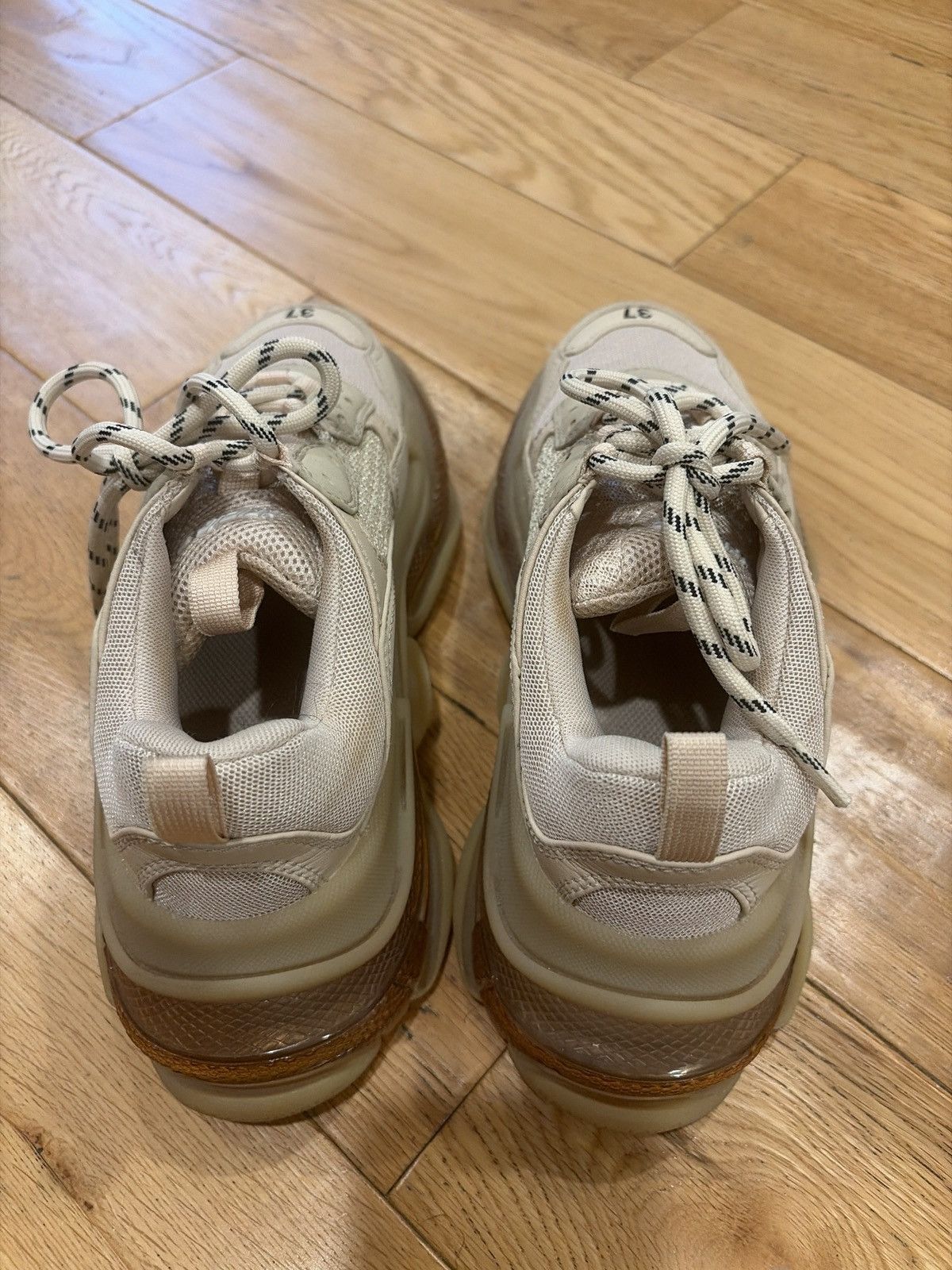 Balenciaga Balenciaga Triple S Clear Sole Off-White Sneaker Size US 7 / IT 37 - 3 Thumbnail
