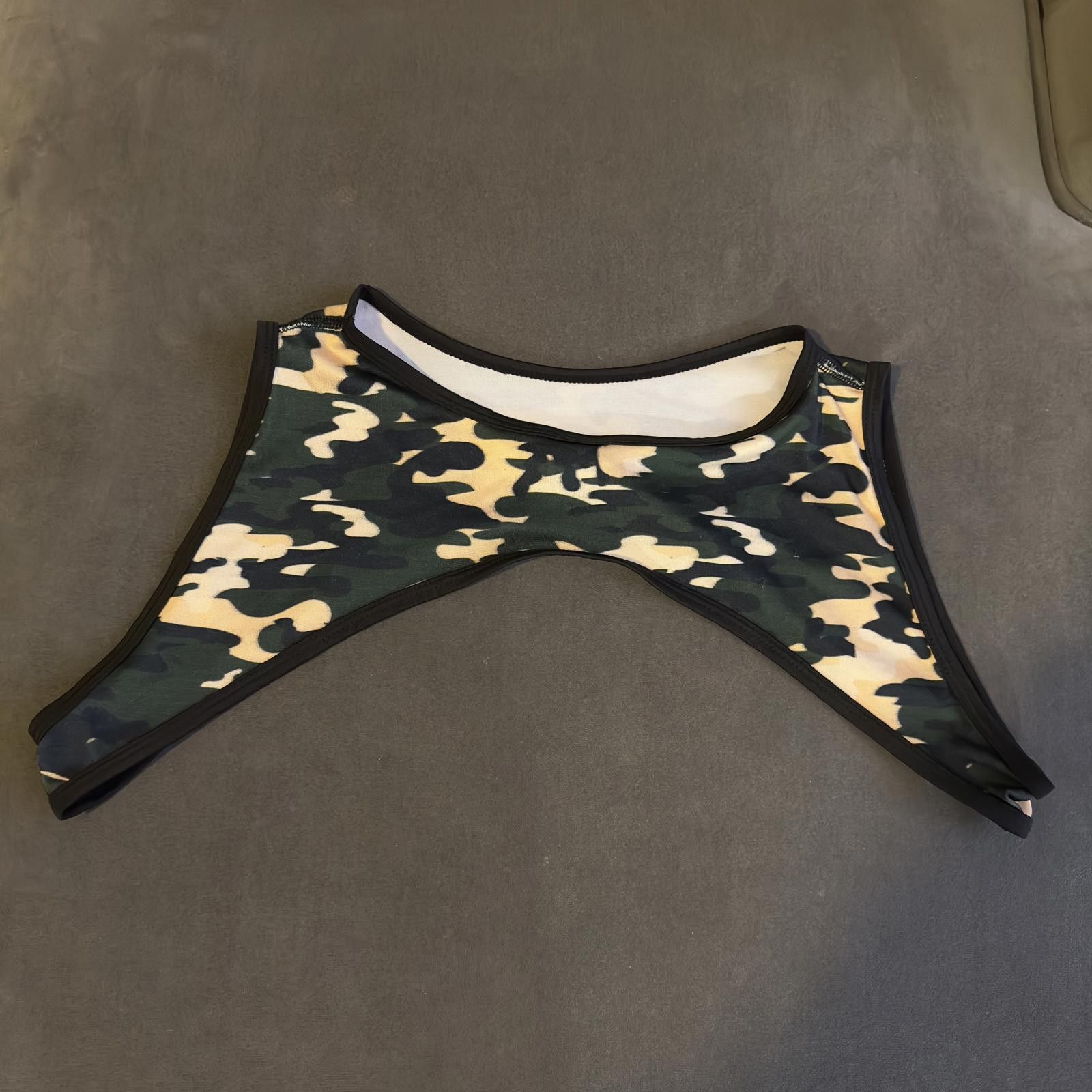 Designer GIGO - Trendy Camouflage Stretchy Crop Top - Harness Size ONE SIZE - 1 Thumbnail