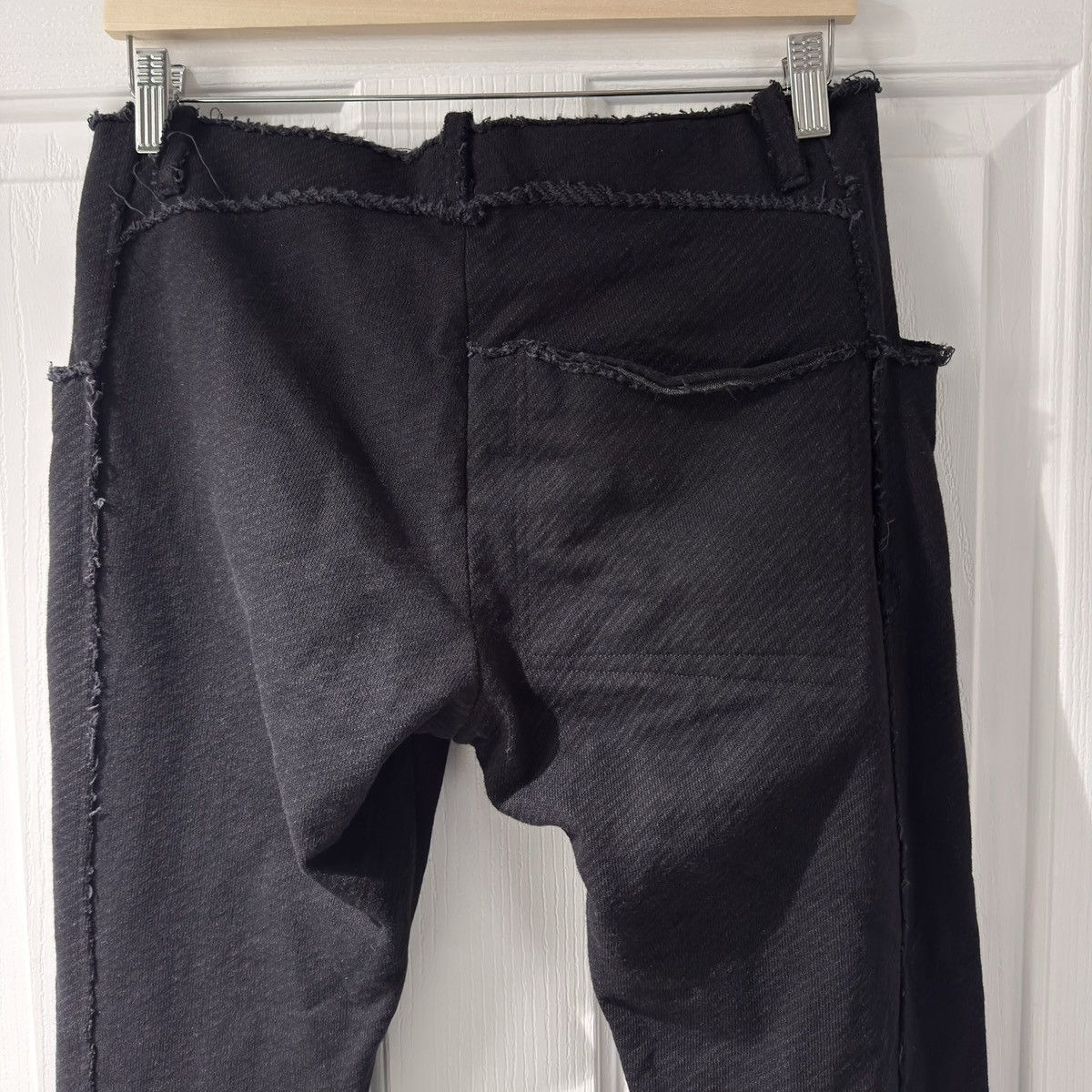 Individual Sentiments Individual Sentiments black raw-edge fitted trousers Size US 30 / EU 46 - 5 Thumbnail
