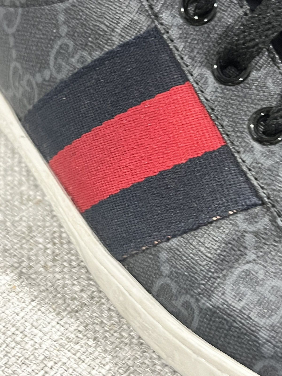 Gucci Gucci Sneakers Ace GG Grey Size US 9.5 / EU 42-43 - 9 Thumbnail
