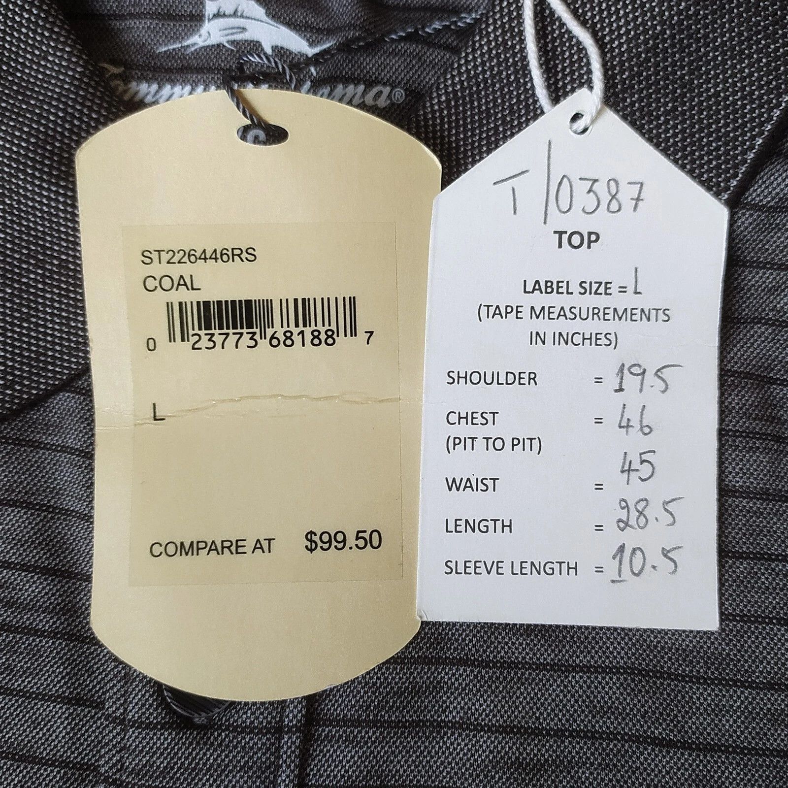 Tommy Bahama Tommy Bahama Striped Polo Shirt Free Global Shipping T-0387 Size US L / EU 52-54 / 3 - 9 Thumbnail