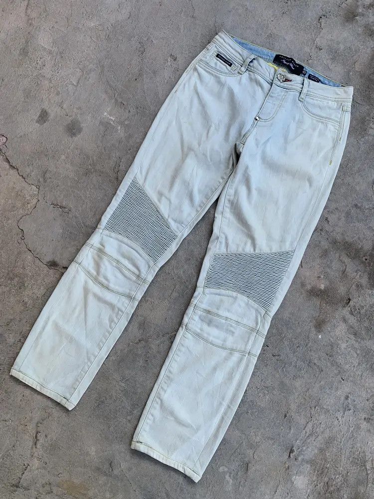 Philipp Plein Phillip Plein jegging biker denim jeans Size 27" / US 4 / IT 40 - 2 Thumbnail