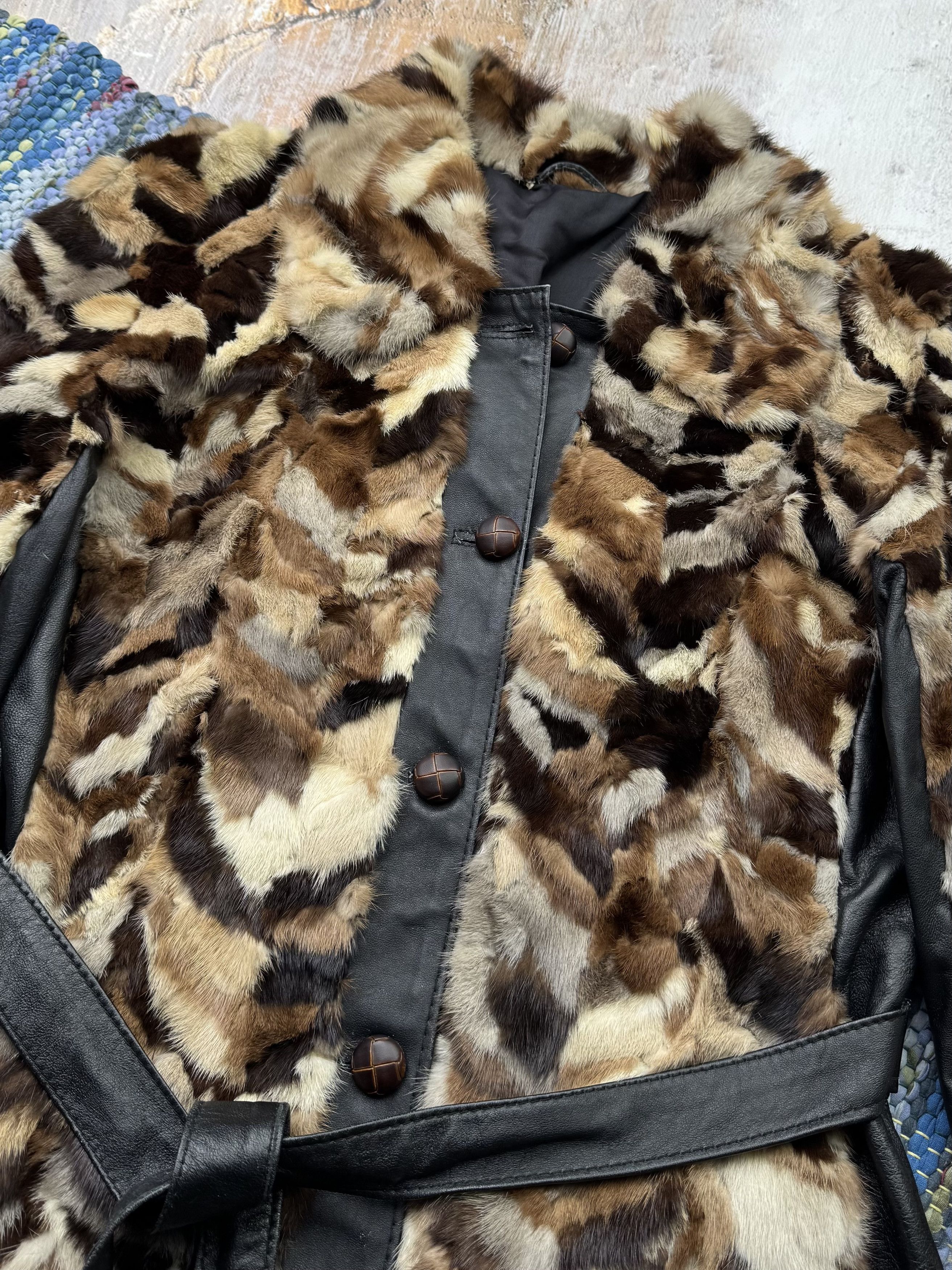 Vintage Vintage Hybrid Jacket With Real Fur and Leather A601D15 Size M / US 6-8 / IT 42-44 - 4 Thumbnail