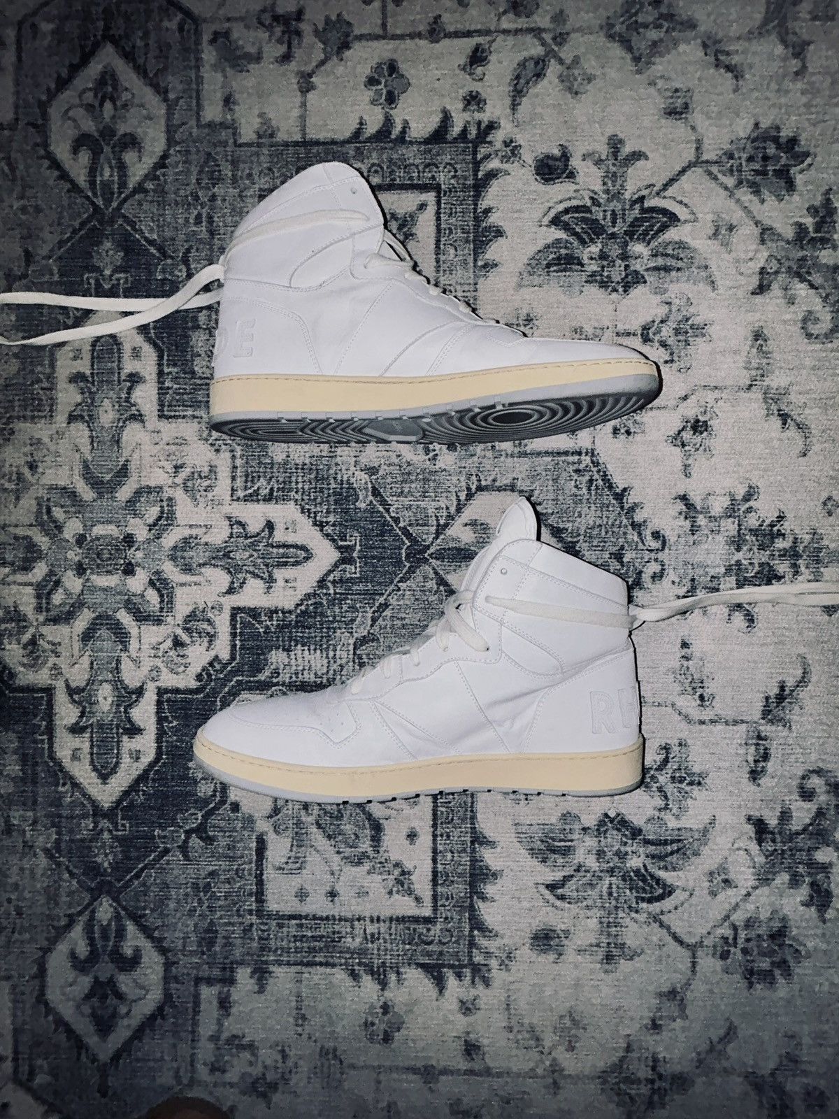 Rhude Rhude Recess Leather High-top Sneaker Size US 12 / EU 45 - 2 Thumbnail