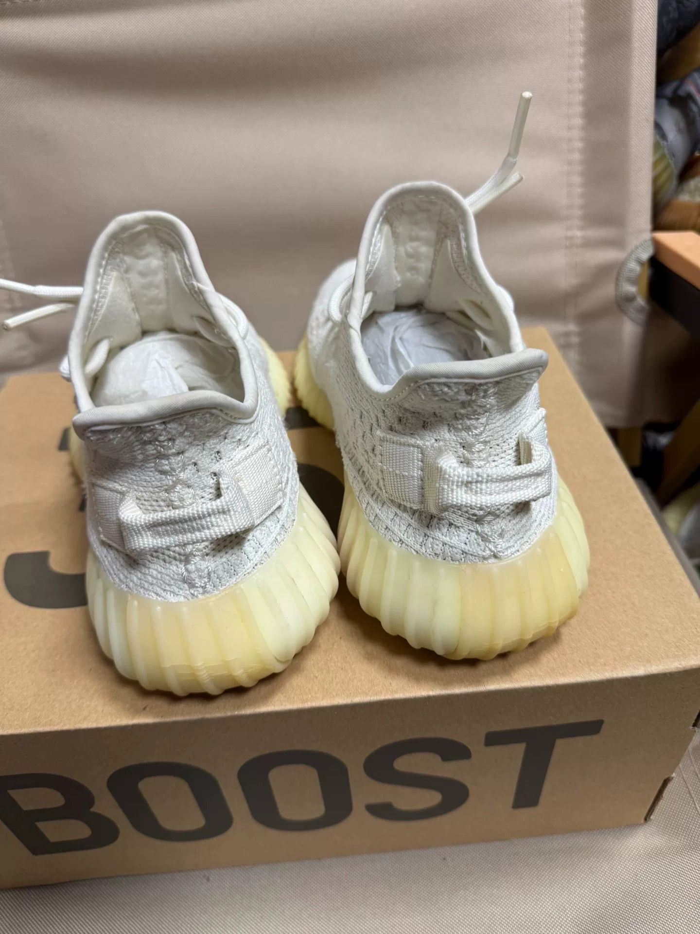 Adidas Adidas YEEZY350 White Lowtop Sneakers 35 Men Size US 5 / EU 37 - 1 Thumbnail