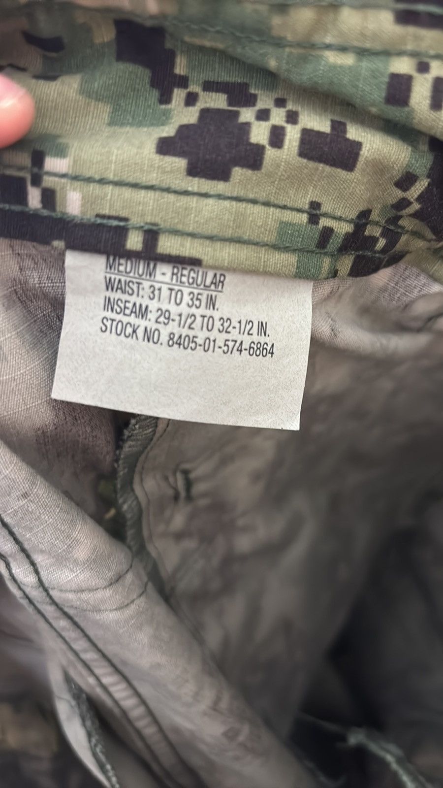 Other Vintage Military Camo Cargo Fatigue Pants Size US 34 / EU 50 - 5 Thumbnail