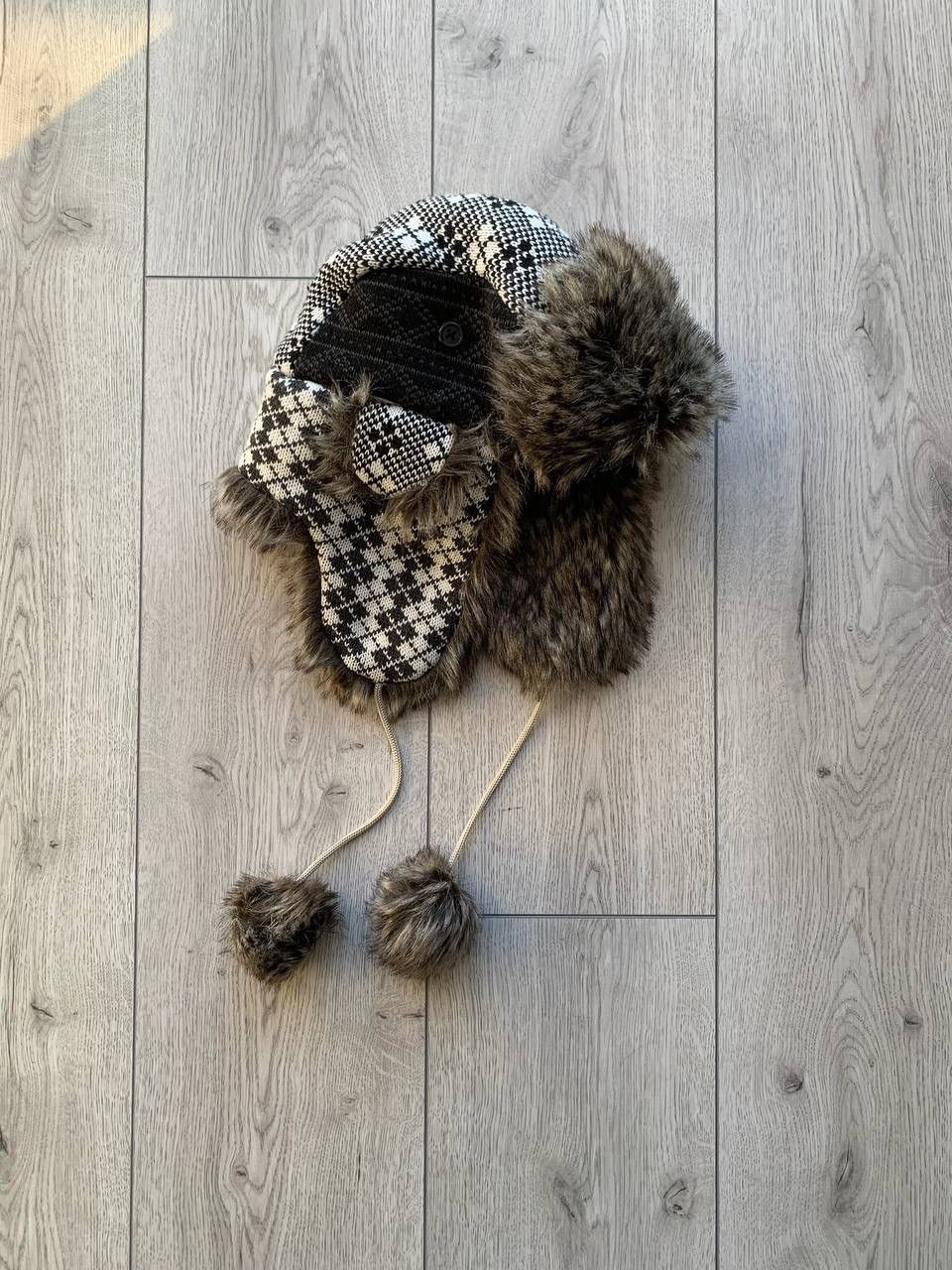 Japanese Brand Vintage Mask Fuzzy Faux Fur Trapper Ushanka Hat OS Size ONE SIZE - 6 Thumbnail