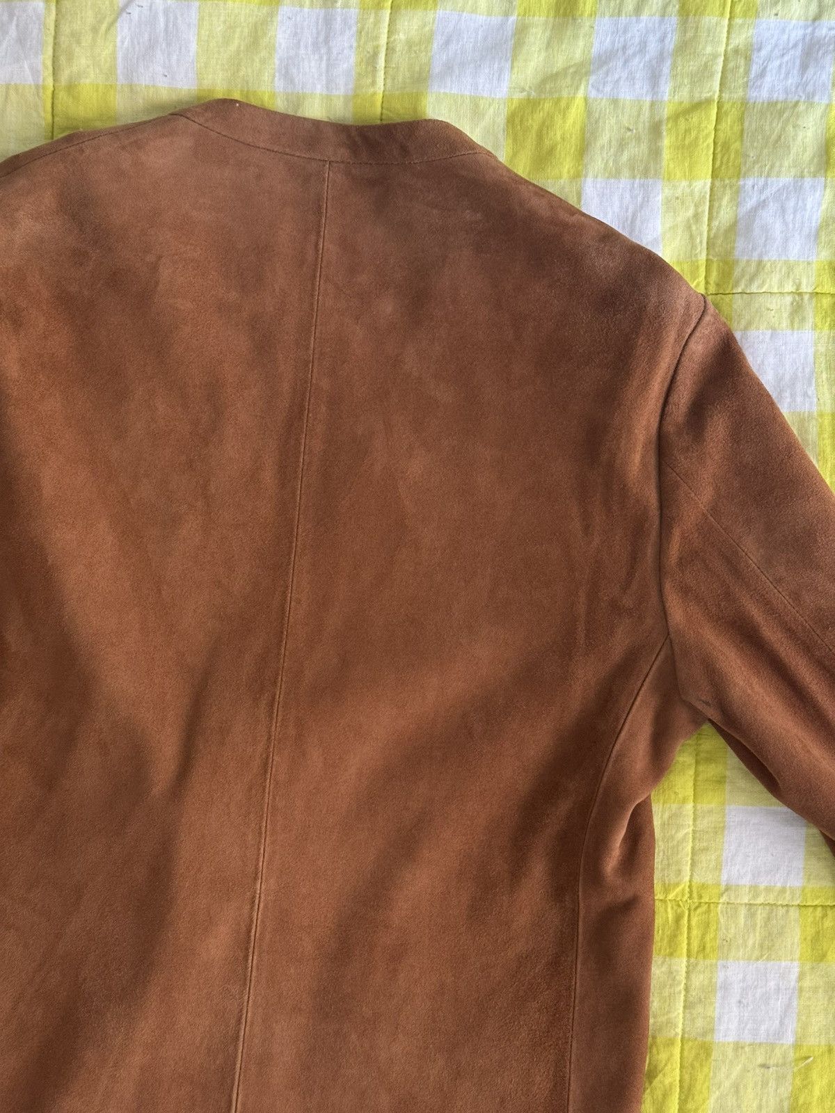 Beams Japan Beams Made in Italy Collarless Suede Jacket 42 XS NWT Size US XS / EU 42 / 0 - 21 Thumbnail