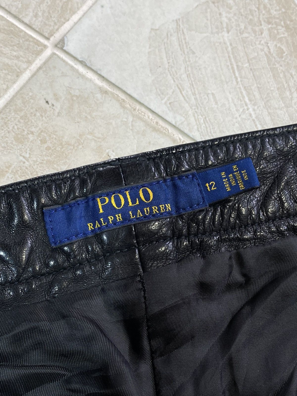 Polo Ralph Lauren Polo Ralph Lauren Women’s Leather Biker Pants Avant Garde Size 34" / US 12 / IT 48 - 17 Thumbnail