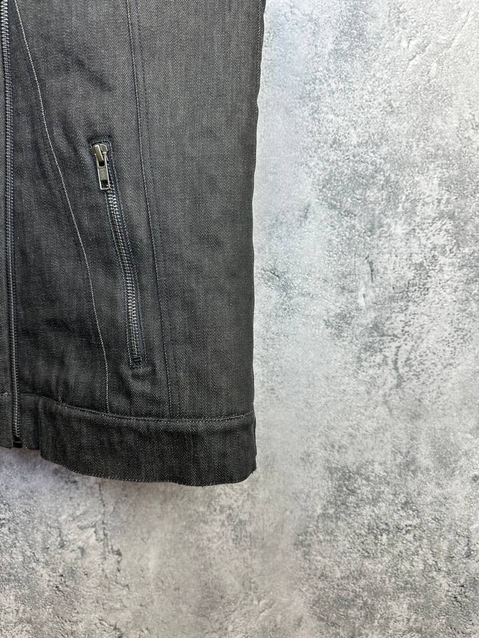 Surface To Air Surface To Air Black Denim Sherpa Lined Biker Vest Size US XS / EU 42 / 0 - 9 Thumbnail
