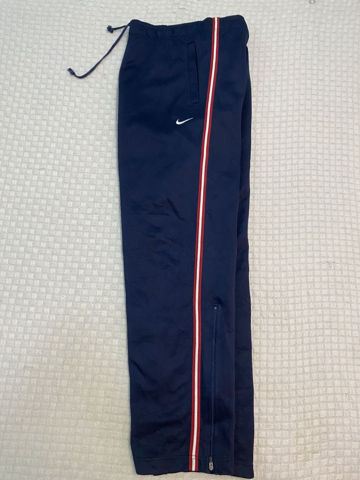 Carhartt Wip × Nike 💥 VINTAGE NIKE SUPER BAGGY 90S WIDE LEG TRACK PANTS Y2K Size US 30 / EU 46 - 2 Thumbnail