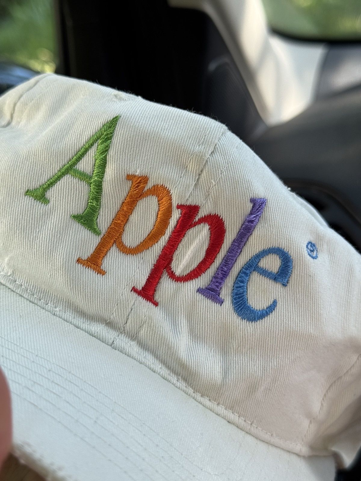 Apple Vintage 90s APPLE CORP RARE AWESOME CAP RETRO HAT Size ONE SIZE - 3 Thumbnail