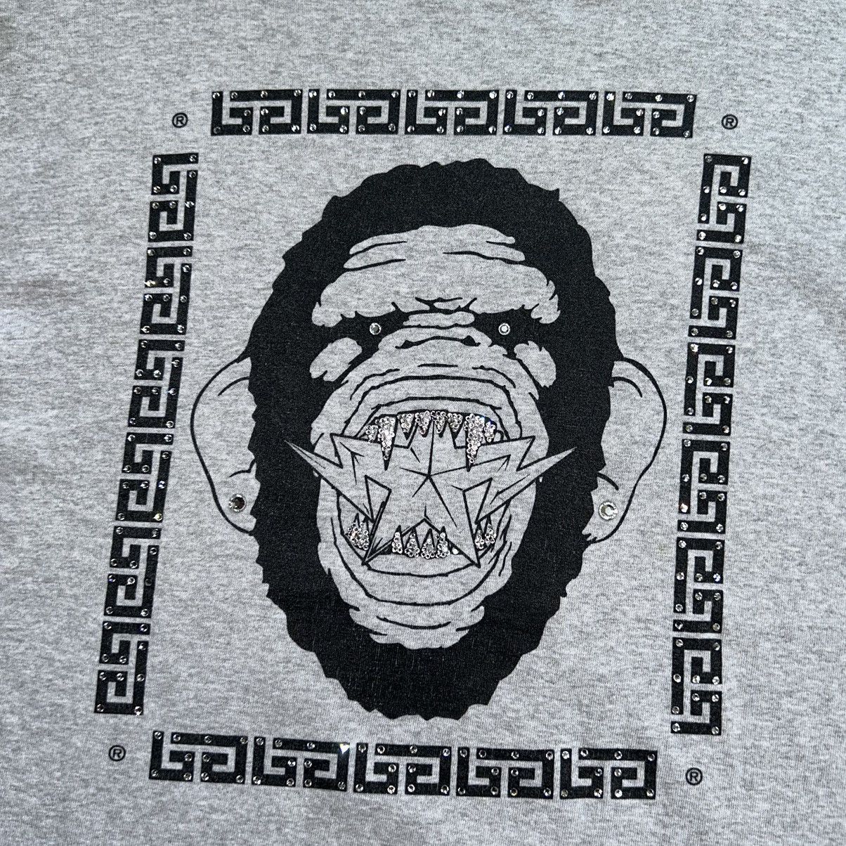 Bape × Swarovski Swarovski Angry Face Ape Tee Size US M / EU 48-50 / 2 - 2 Thumbnail
