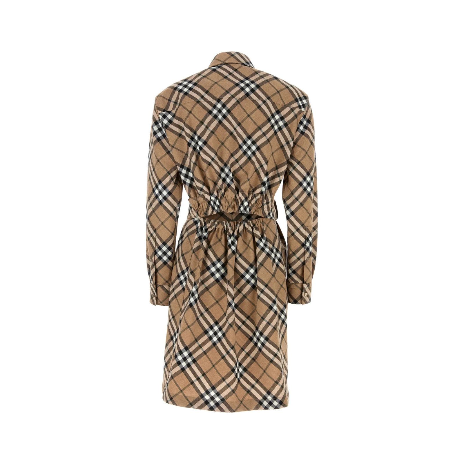 BURBERRY Embroidered Jersey Shirt Dress New & Authentic (Wom