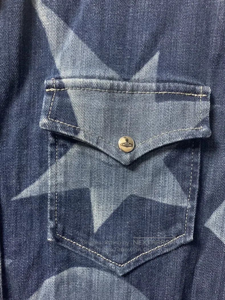 Vivienne Westwood Vivienne Westwood Star and Moon Faded Tie-Dye Denim Shirt Size US S / EU 44-46 / 1 - 4 Thumbnail