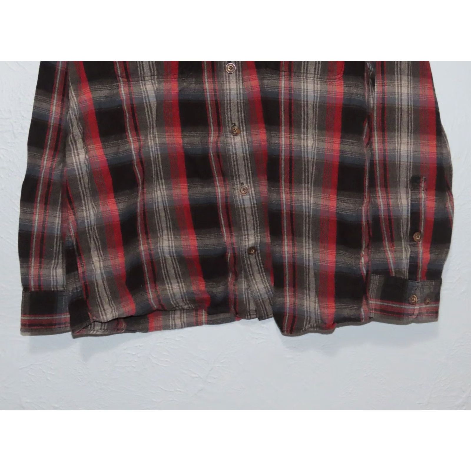 Vintage Duluth Untucked Flannel Relaxed Fit Shirt Men’s XL Black Red Gray Plaid Button-Up Size US XL / EU 56 / 4 - 2 Thumbnail