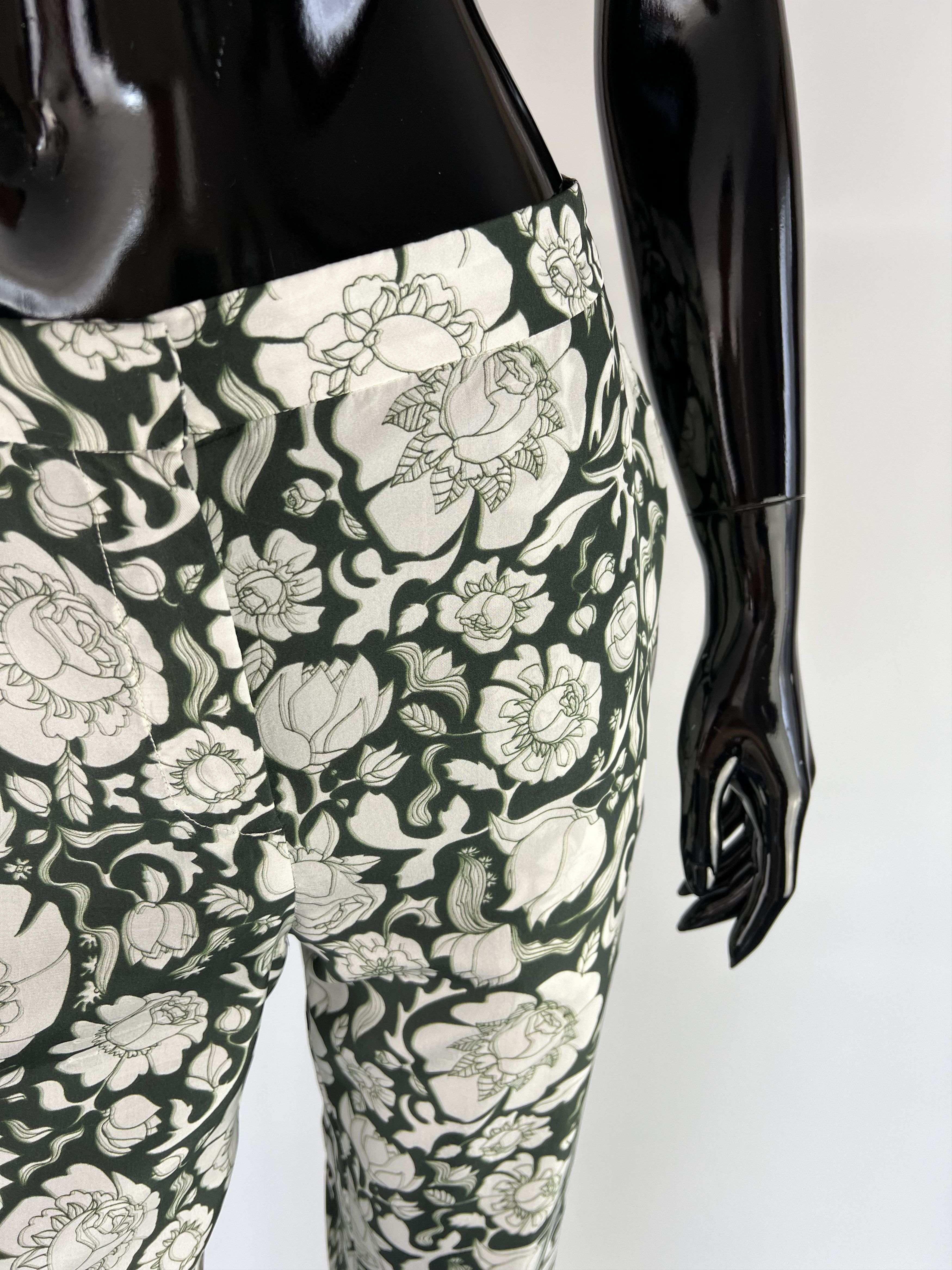 Christian Wijnants × SikSilk Christian Wijnants Antwerp Silk Wide Leg Floral Pants 40 Size 30" / US 8 / IT 44 - 5 Thumbnail