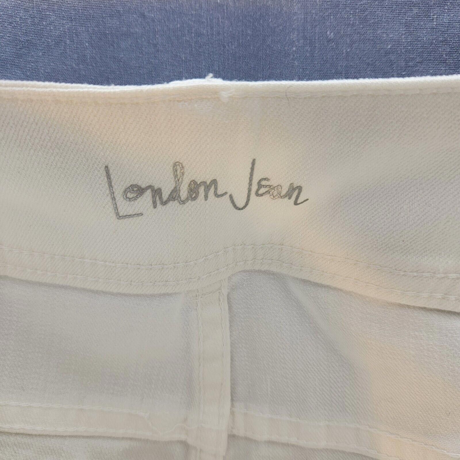 Designer New London Jean White Capri Jeans Size 14 Size 36" / US 14 / IT 50 - 5 Thumbnail