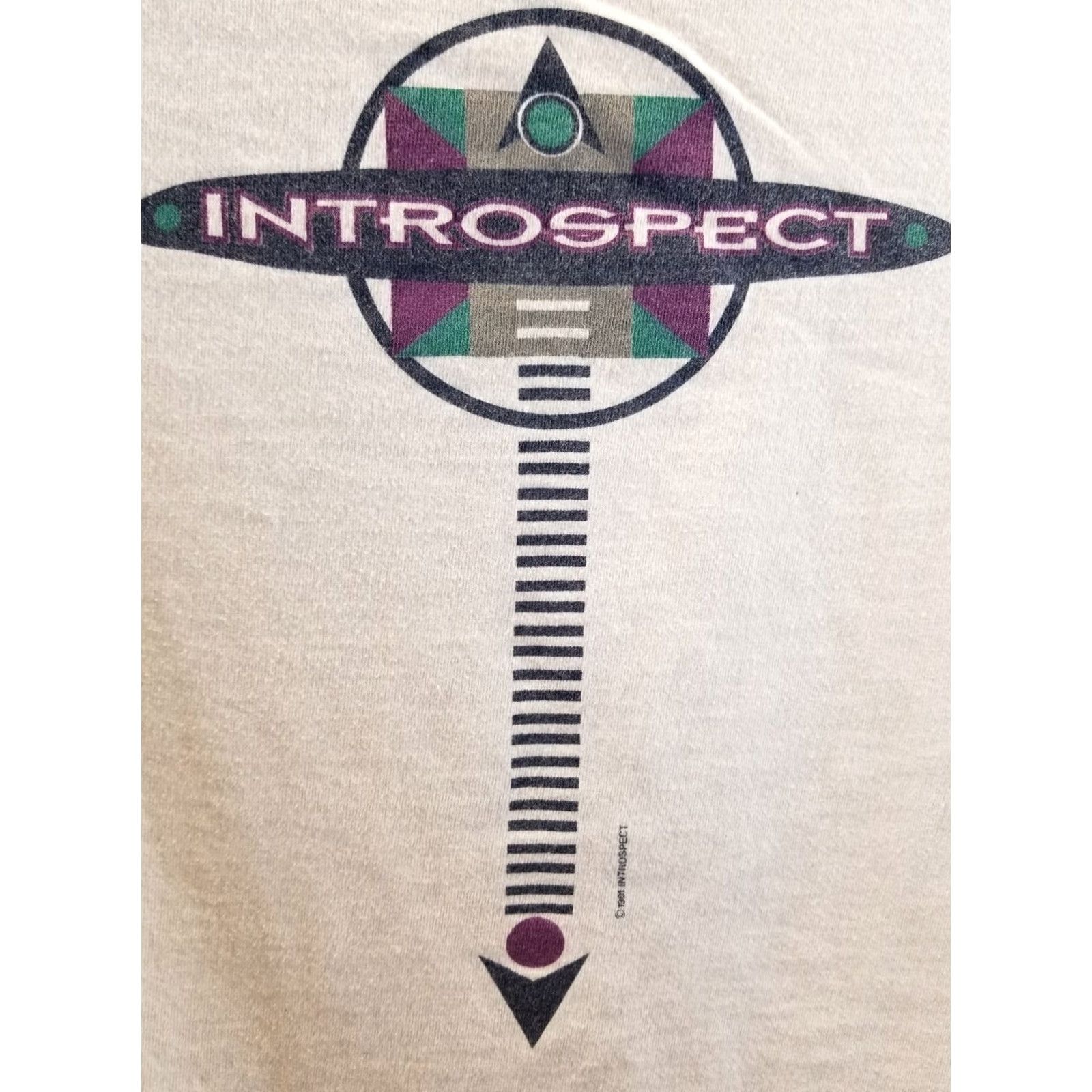 Vintage VINTAGE 1991 INTROSPECT HEAVY COTTON SINGLE STITCH T-SHIRT SZ LARGE Size US L / EU 52-54 / 3 - 2 Thumbnail