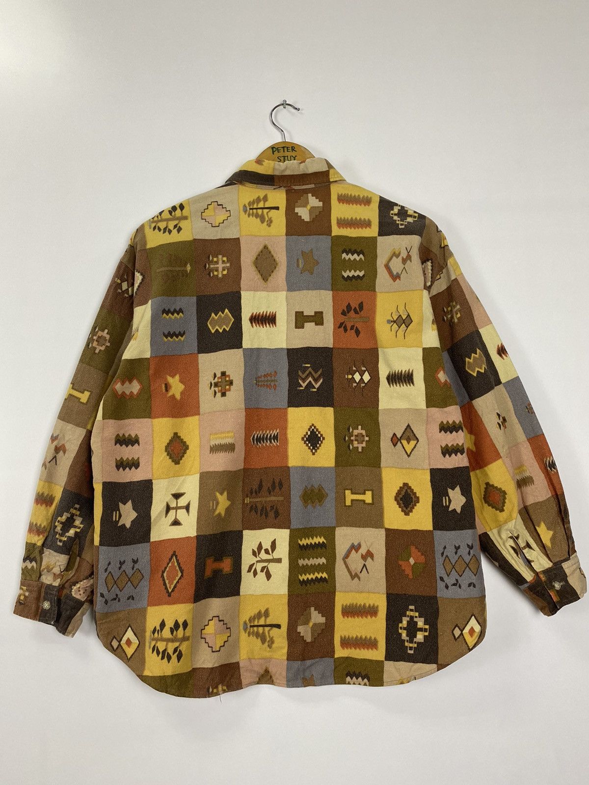 Japanese Brand × Vintage Vintage Sand Beige Button Shirt Size US M / EU 48-50 / 2 - 11 Thumbnail