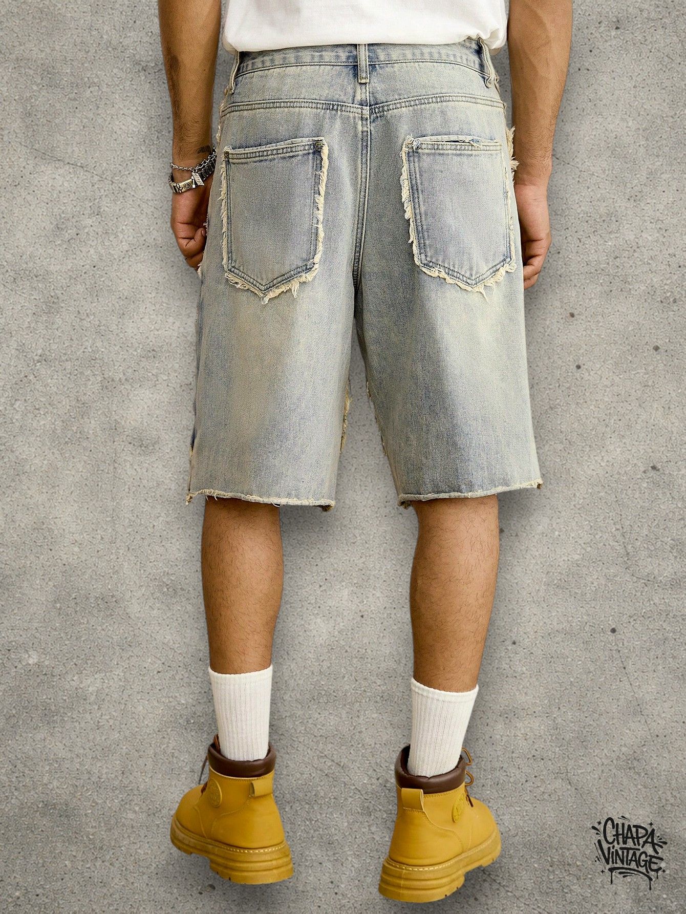 Japanese Brand Distressed cargo shorts Size US 32 / EU 48 - 4 Thumbnail