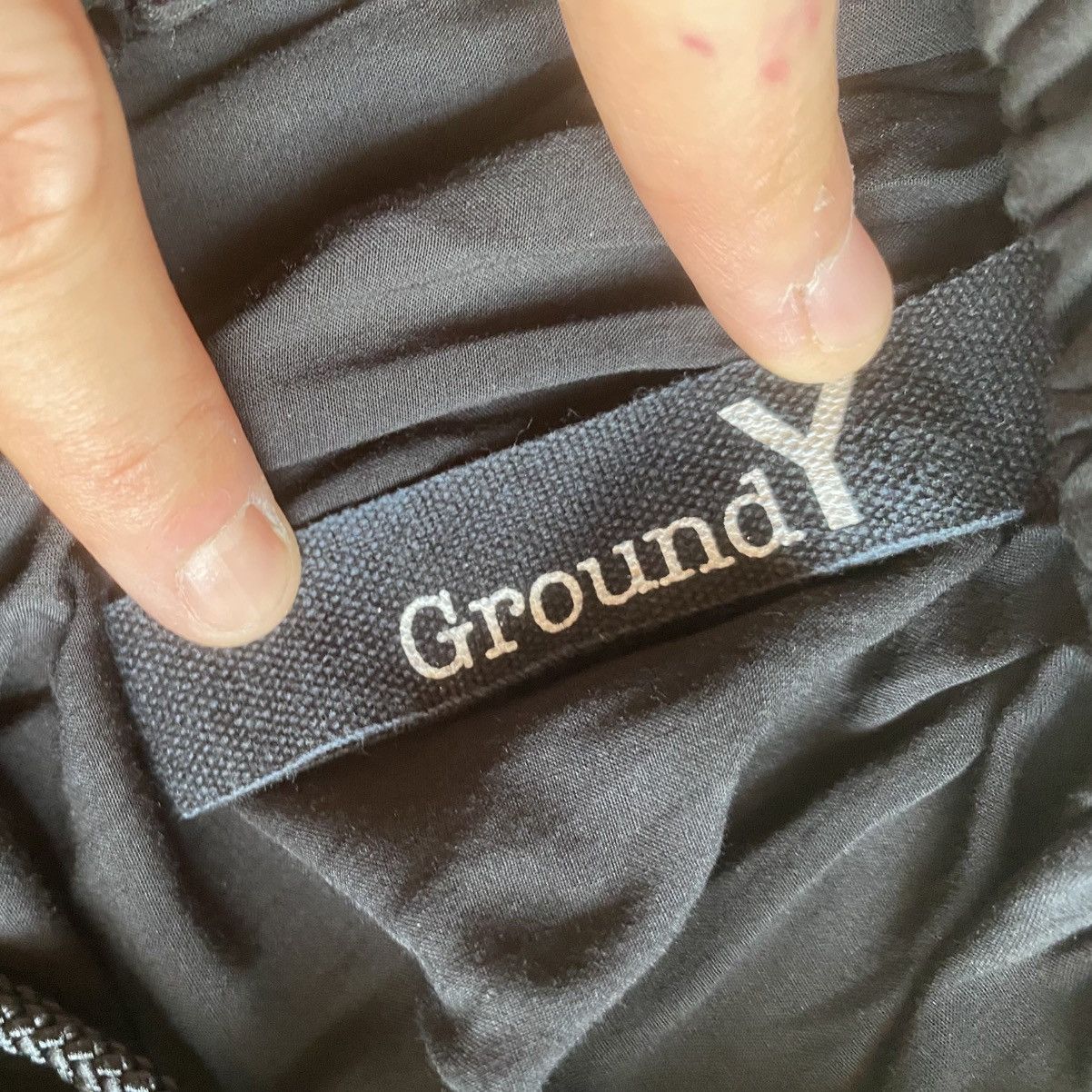 Yohji Yamamoto Ground Y SS18 Rayon Patchwork Skirt Size 28" / US 6 / IT 42 - 12 Thumbnail