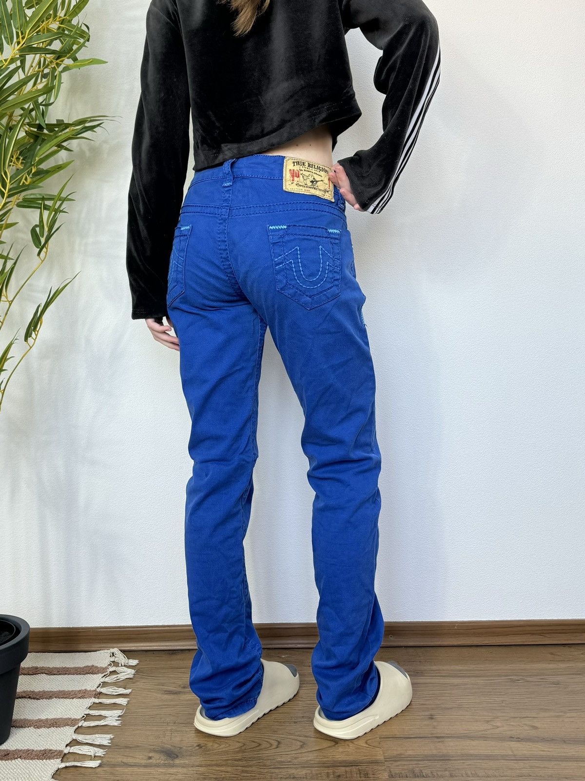 True Religion VINTAGE TRUE RELIGION ULTRAMARINE CONTRAST STITCH PANTS Size 30" / US 8 / IT 44 - 3 Thumbnail